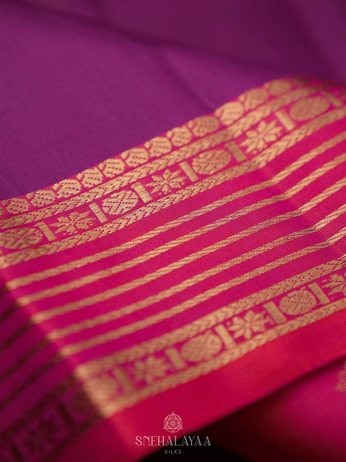 Magenta Kanjivaram Silk Saree