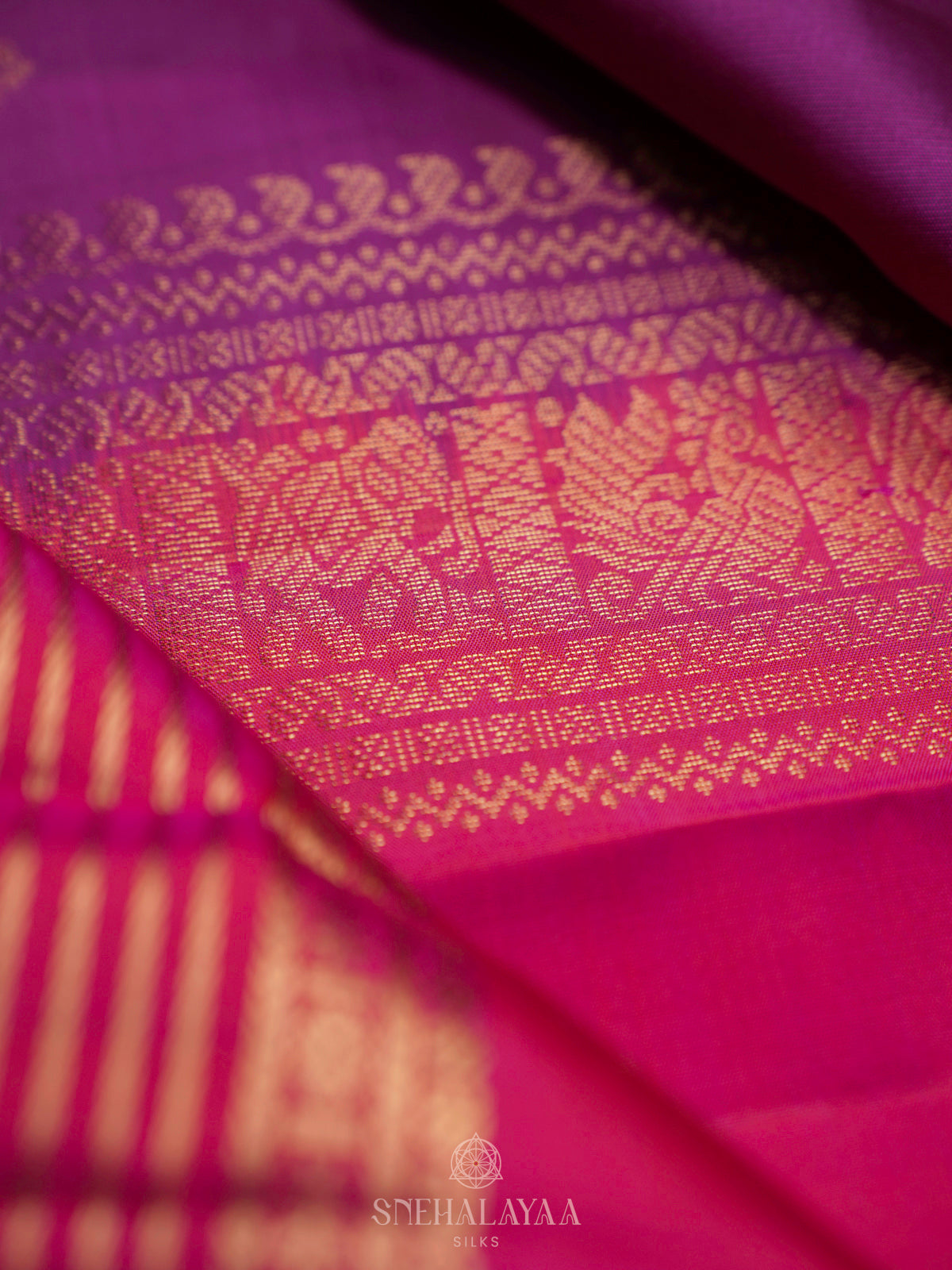 Magenta Kanjivaram Silk Saree
