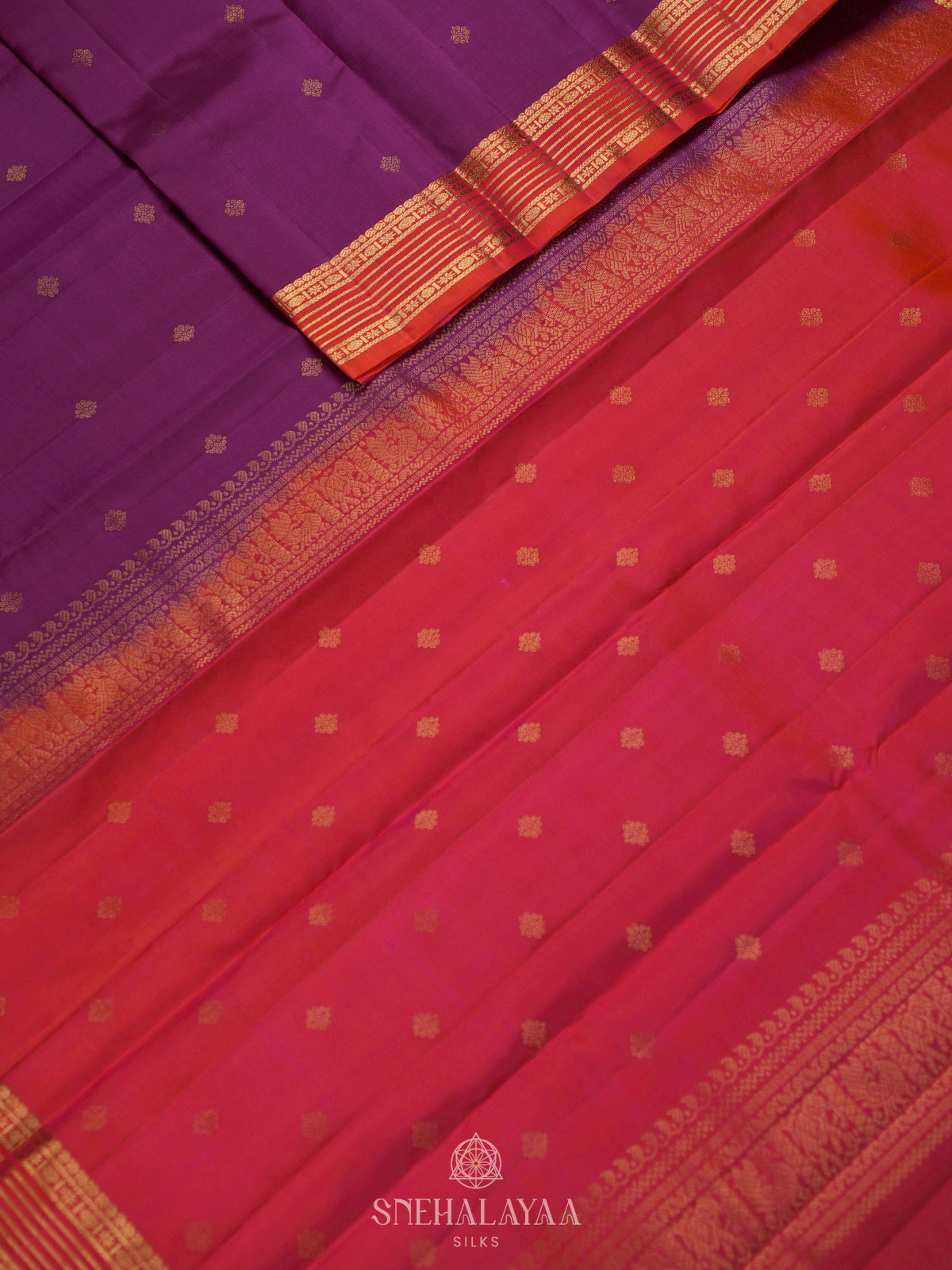 Magenta Kanjivaram Silk Saree