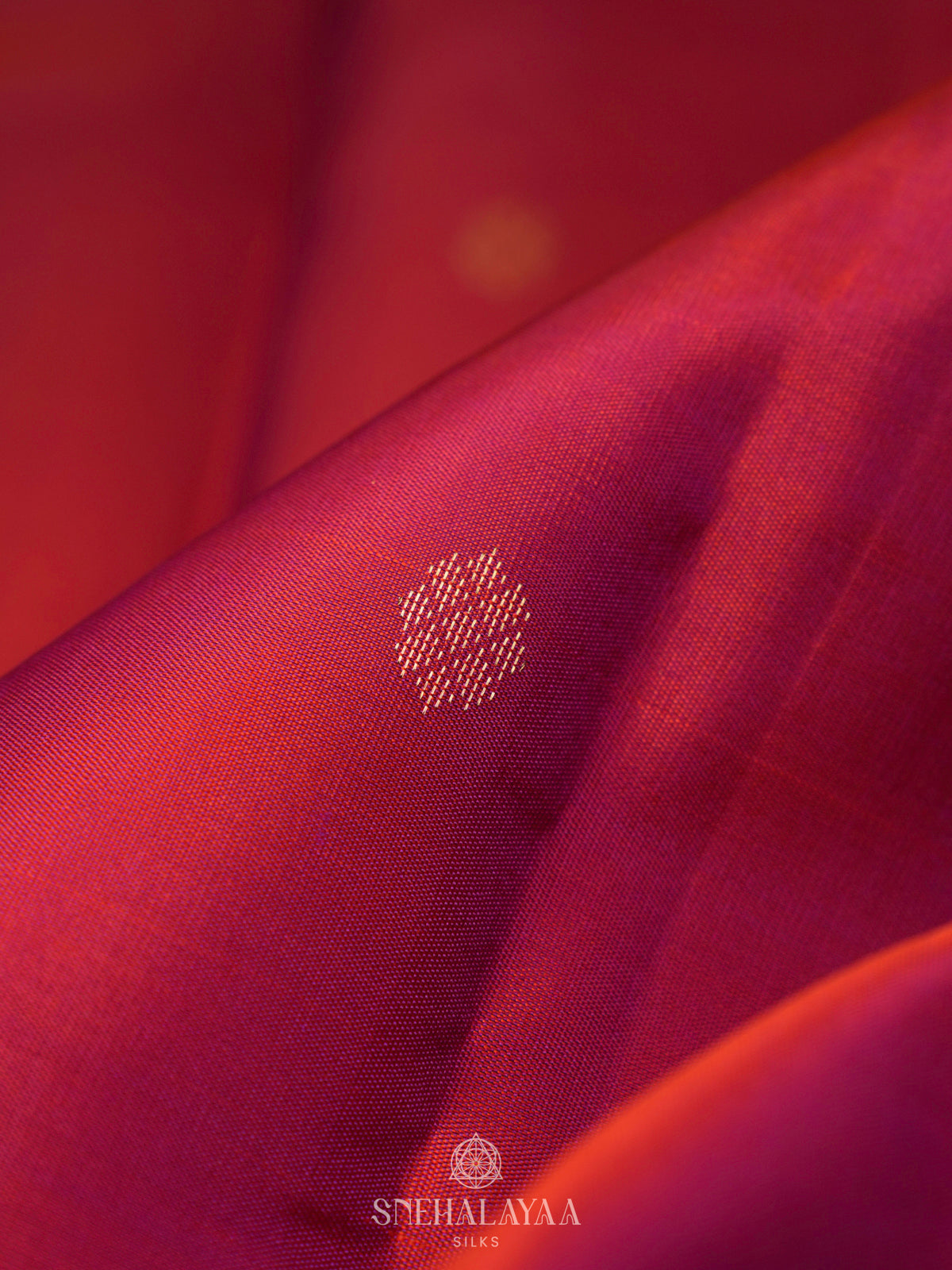 Ruby Red Kanjivaram Silk Saree
