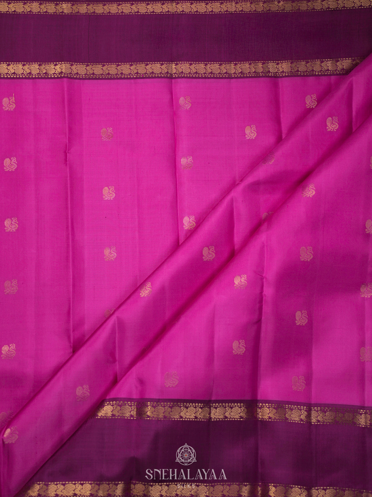 Pink Kanjivaram Silk Saree