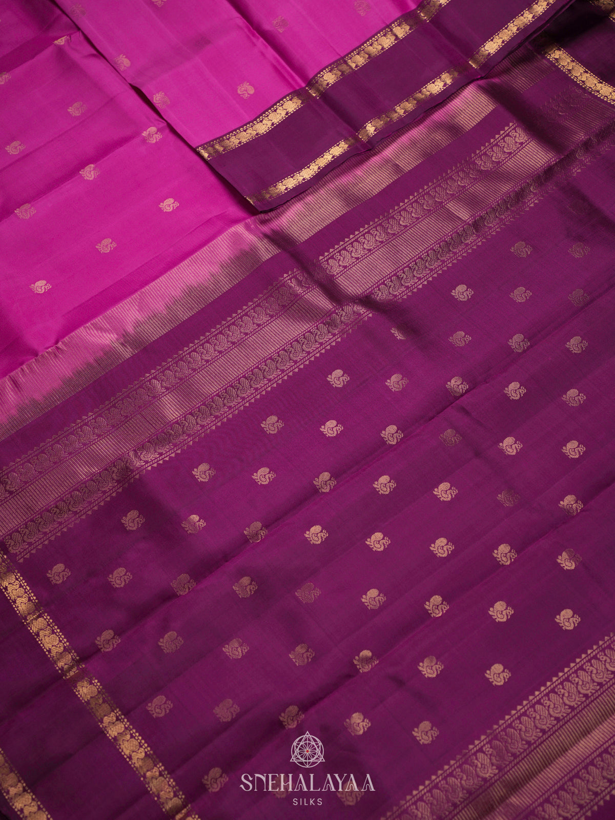 Pink Kanjivaram Silk Saree
