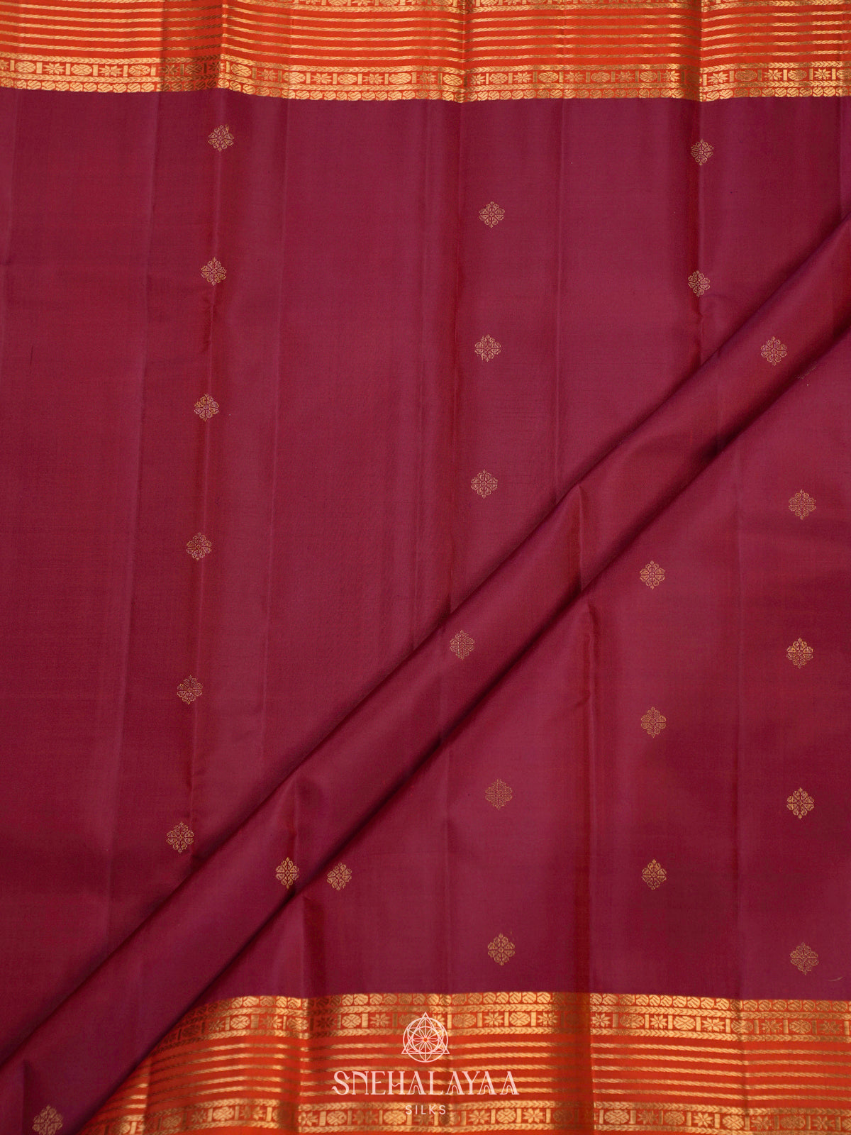 Maroon Kanjivaram Silk Saree
