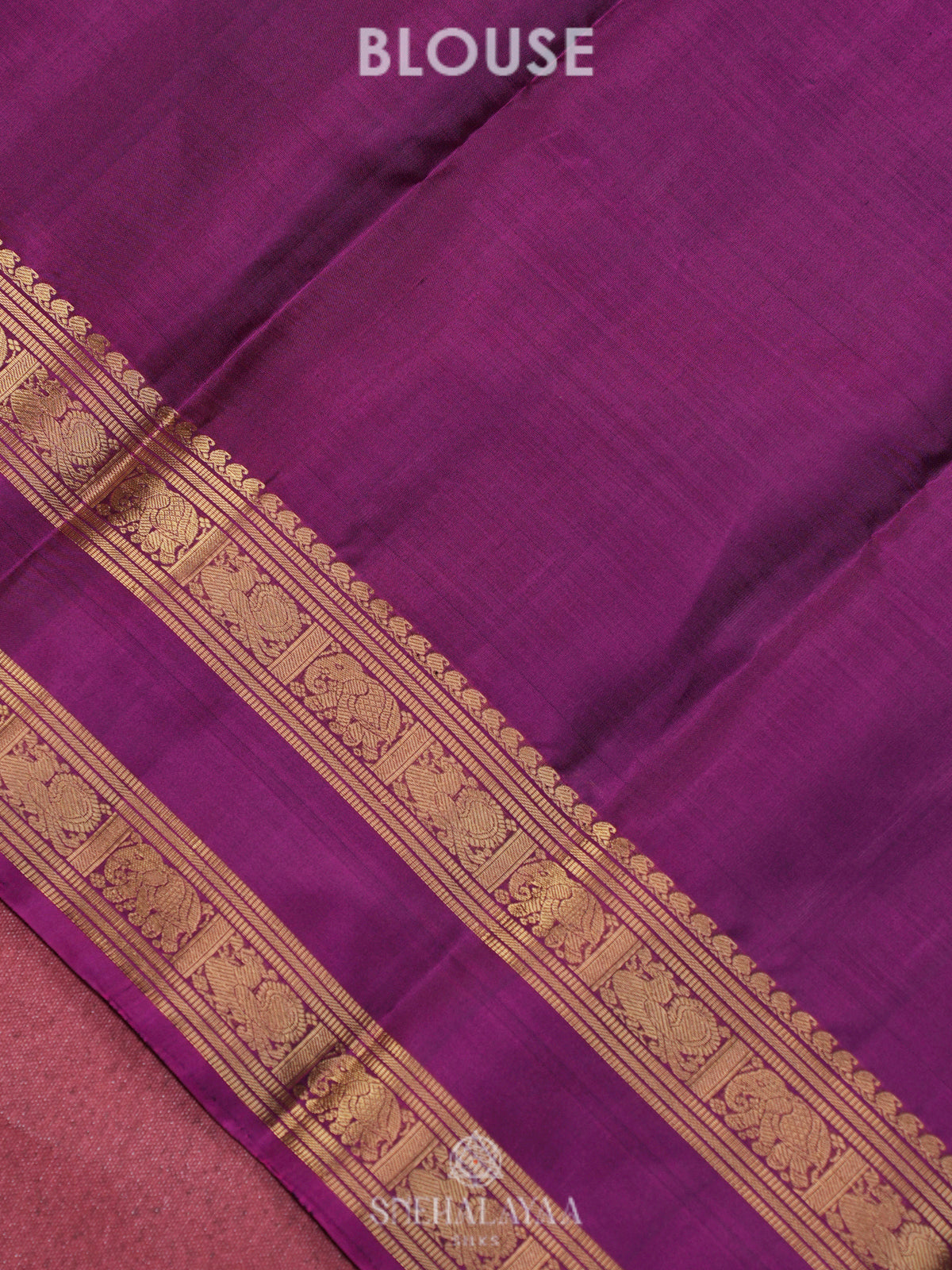 Lilac Kanjivaram Silk Saree