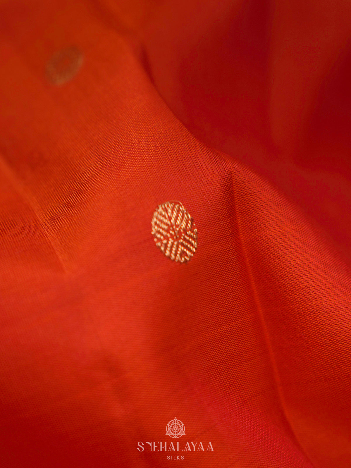 Orange Kanjivaram Silk Saree