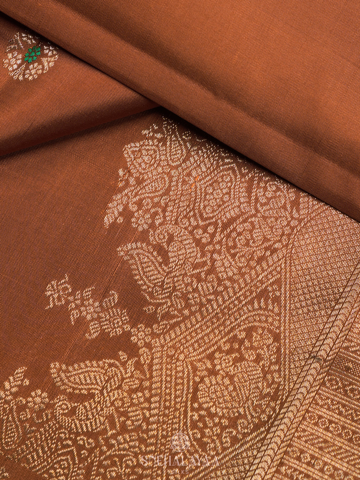 Orange Kanjivaram Silk Saree