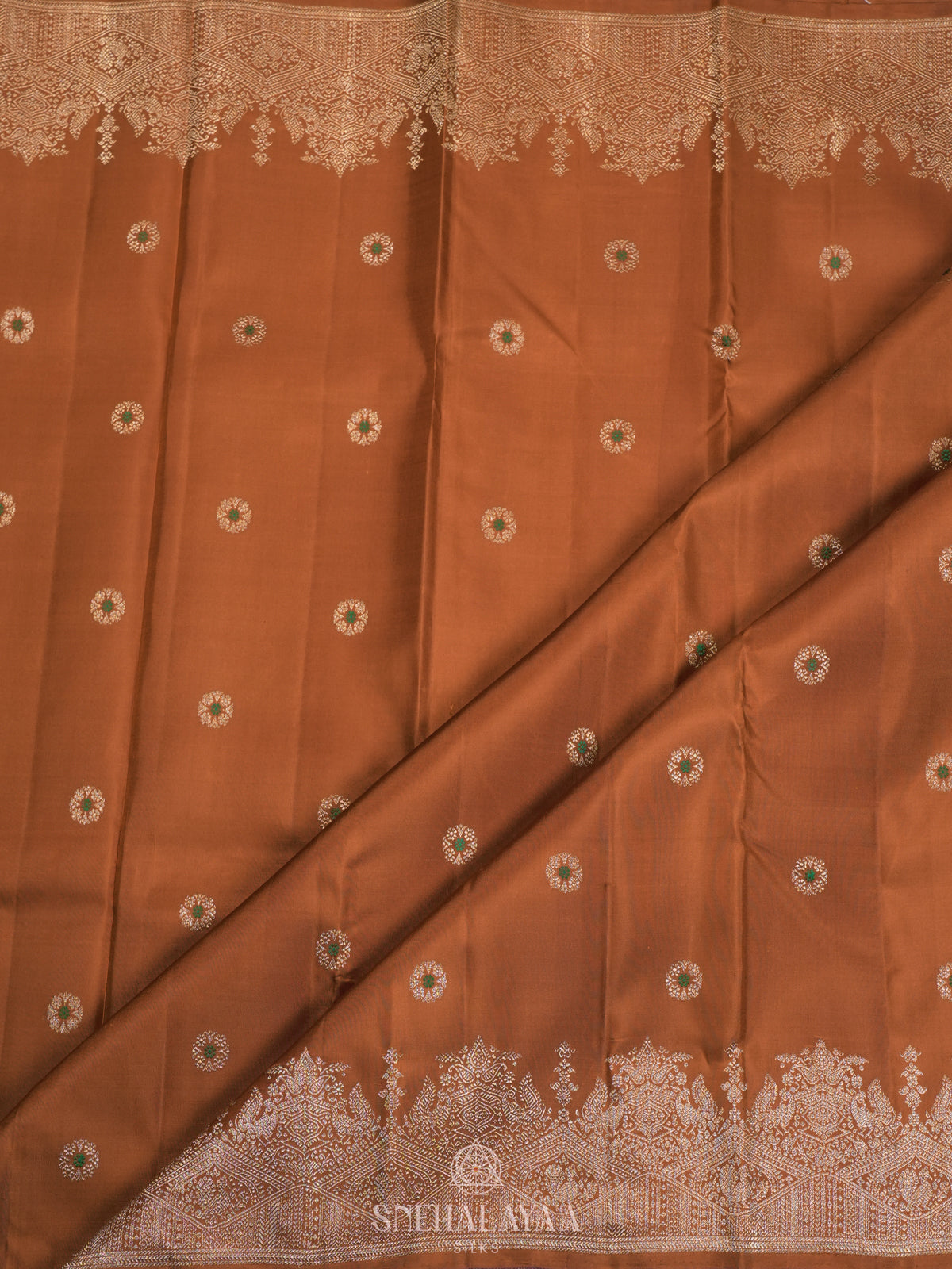 Orange Kanjivaram Silk Saree