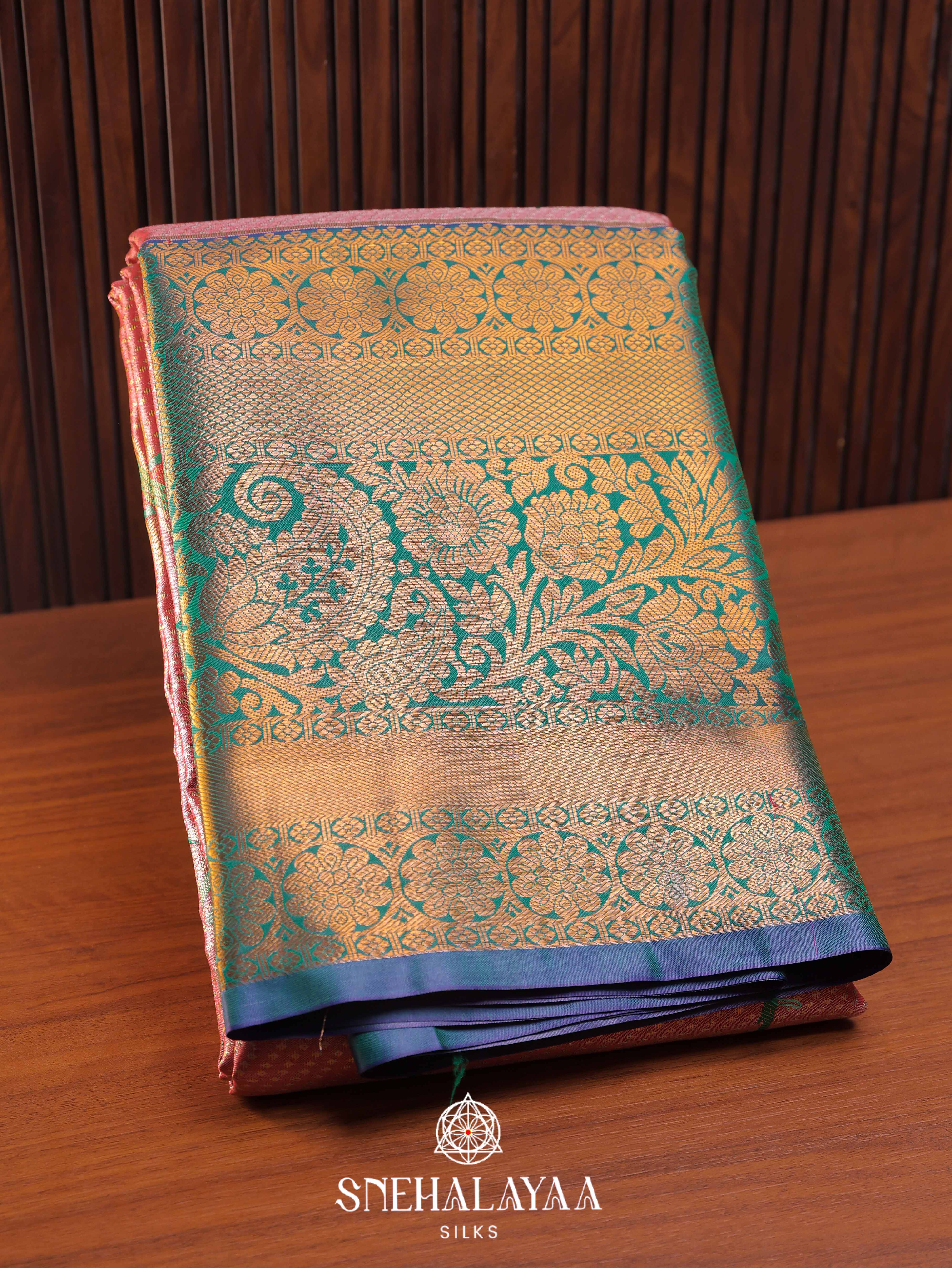 Pink Art Silk Saree
