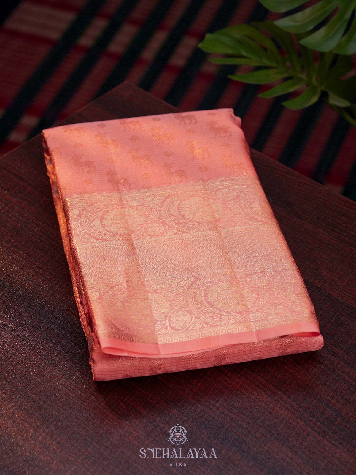 Pink Kanjivaram Silk Saree