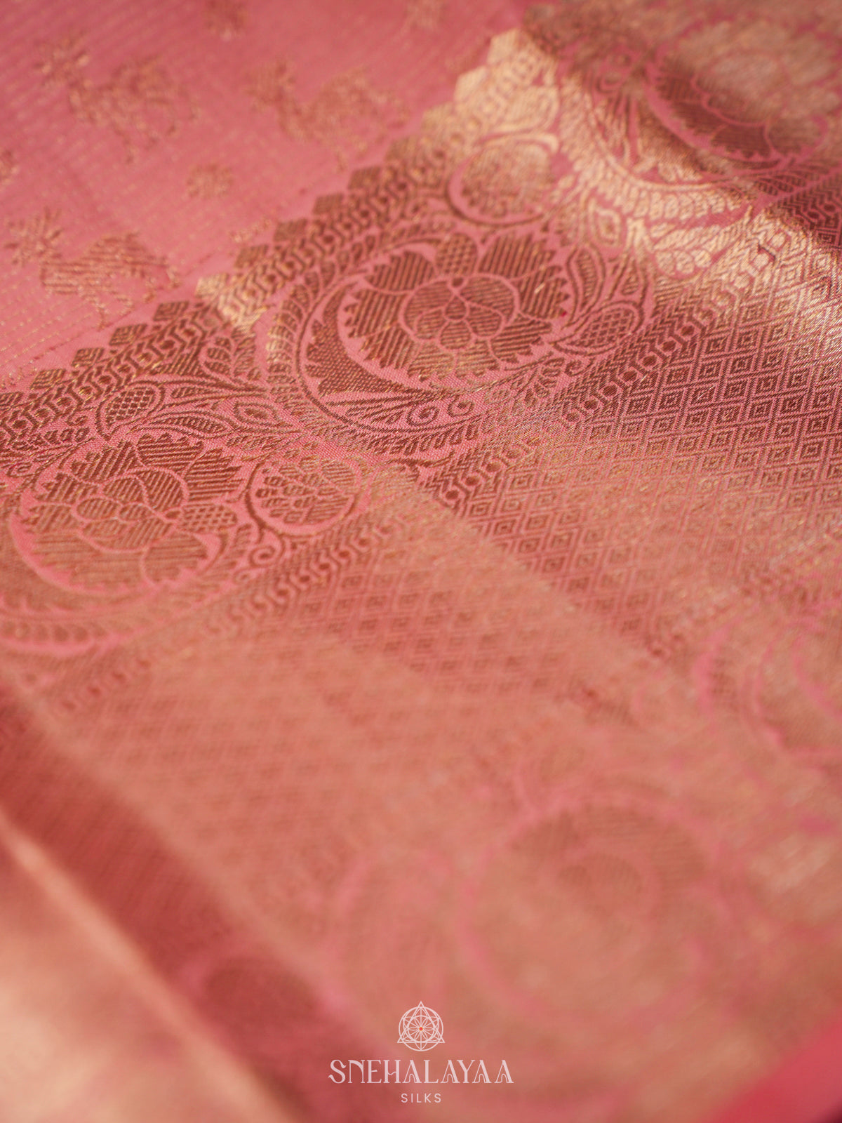 Pink Kanjivaram Silk Saree