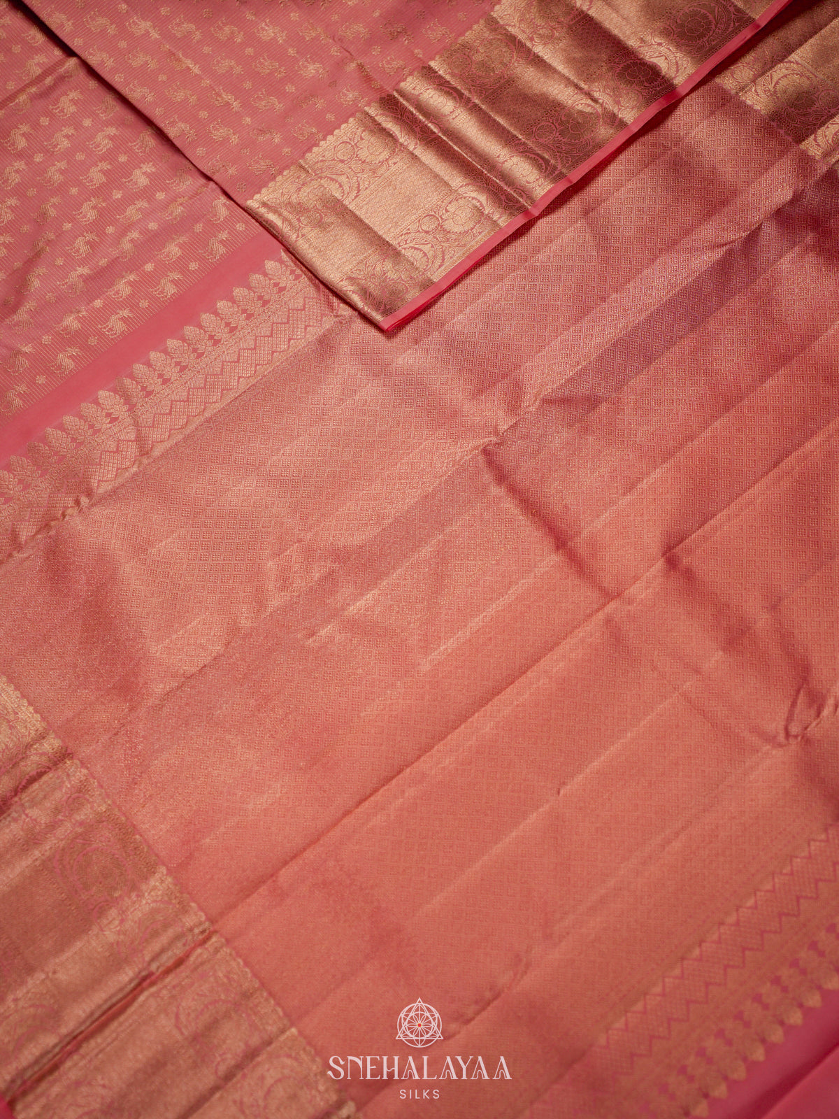 Pink Kanjivaram Silk Saree