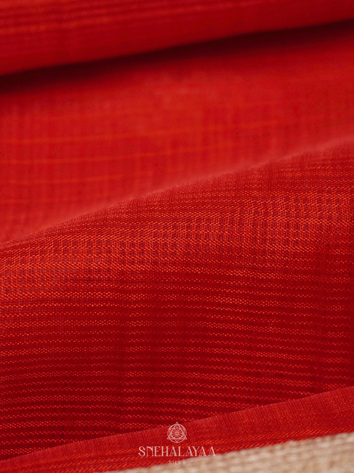 Red Kota Embroidery Saree