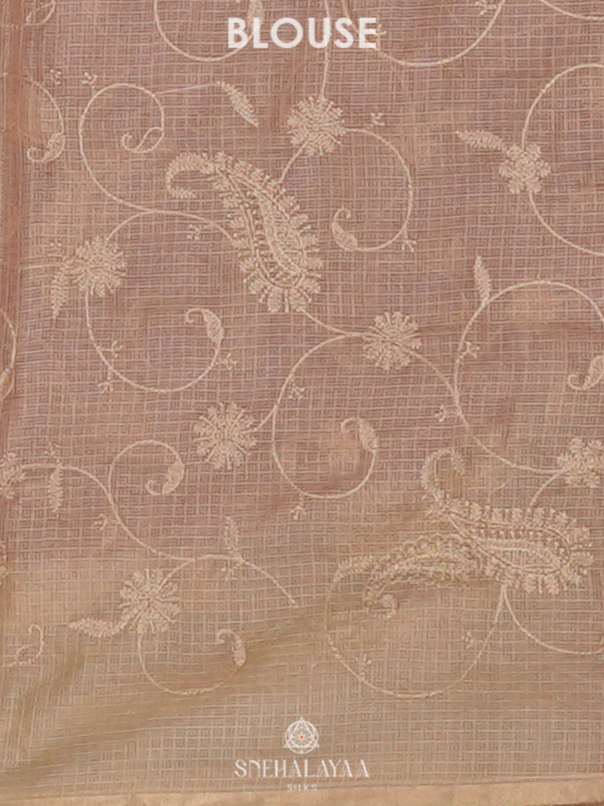 Pink Kota Embroidery Saree