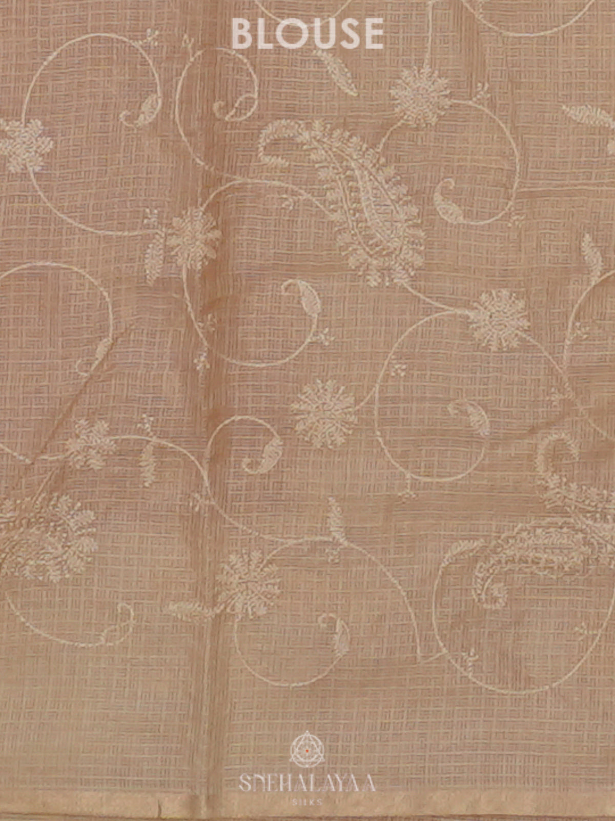 Yellow Kota Embroidery Saree
