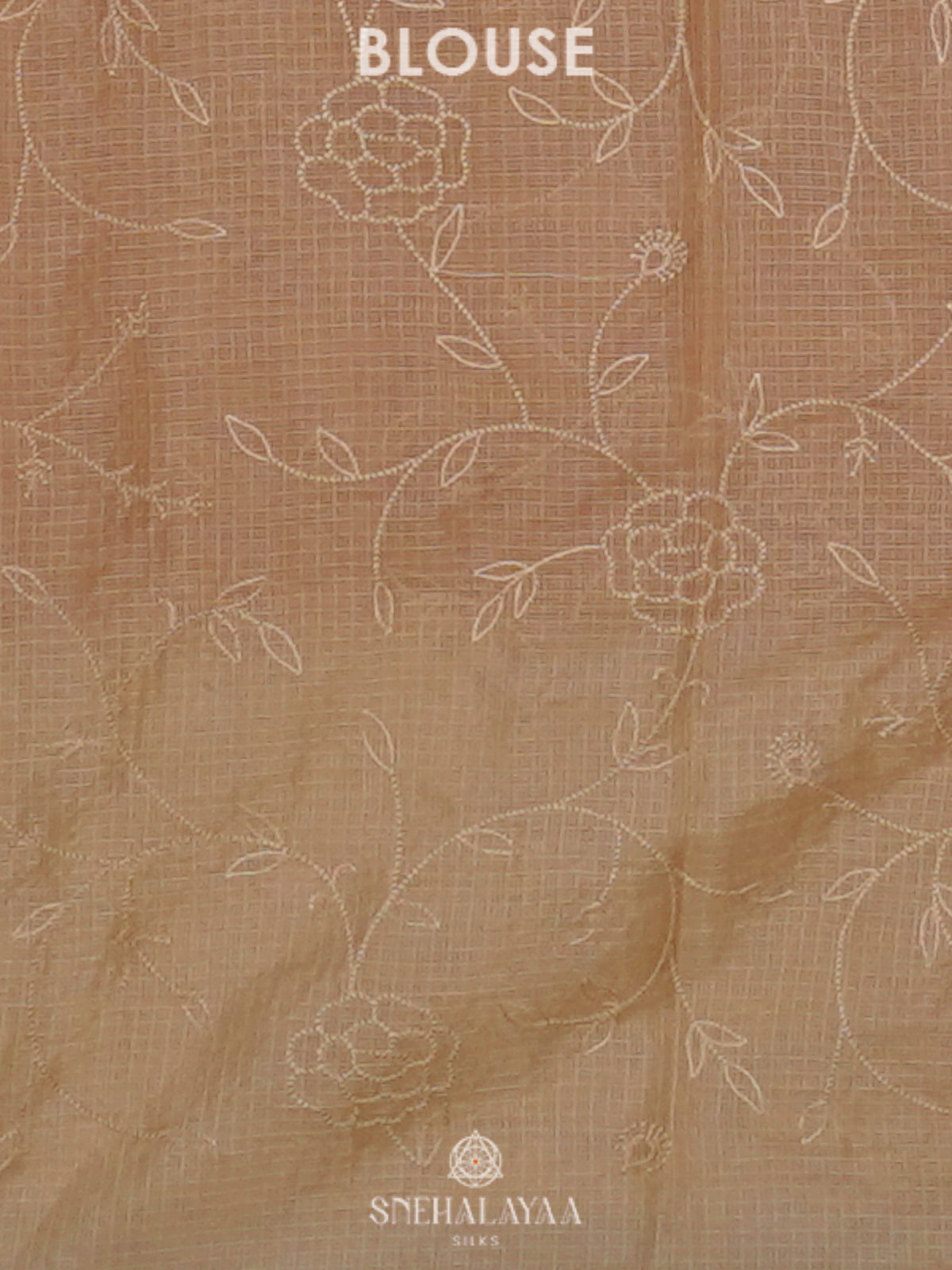 Yellow Kota Embroidery Saree