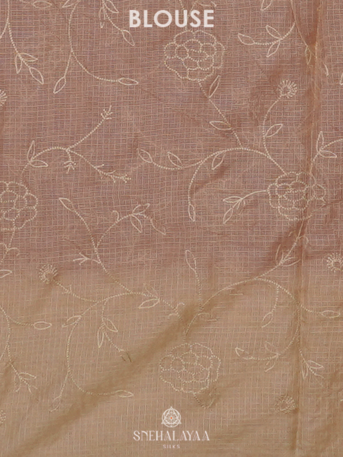 Red Kota Embroidery Saree