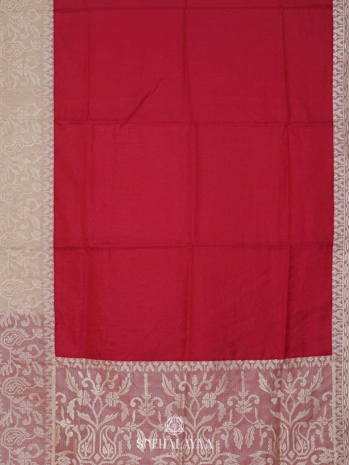 Pink Kota Embroidery Saree