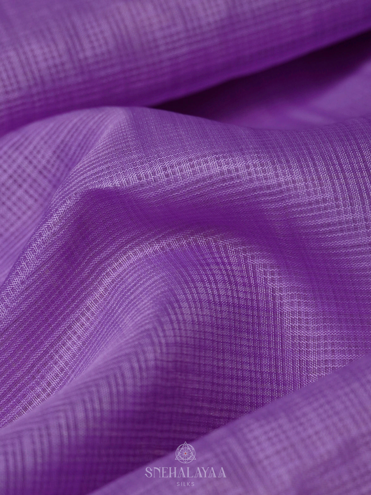 Lavender Kota Embroidery Saree