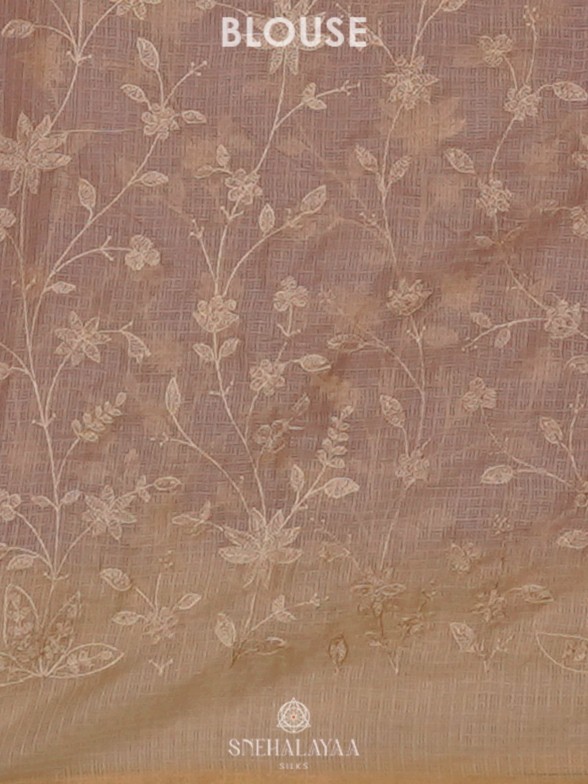 Purple Kota Embroidery Saree