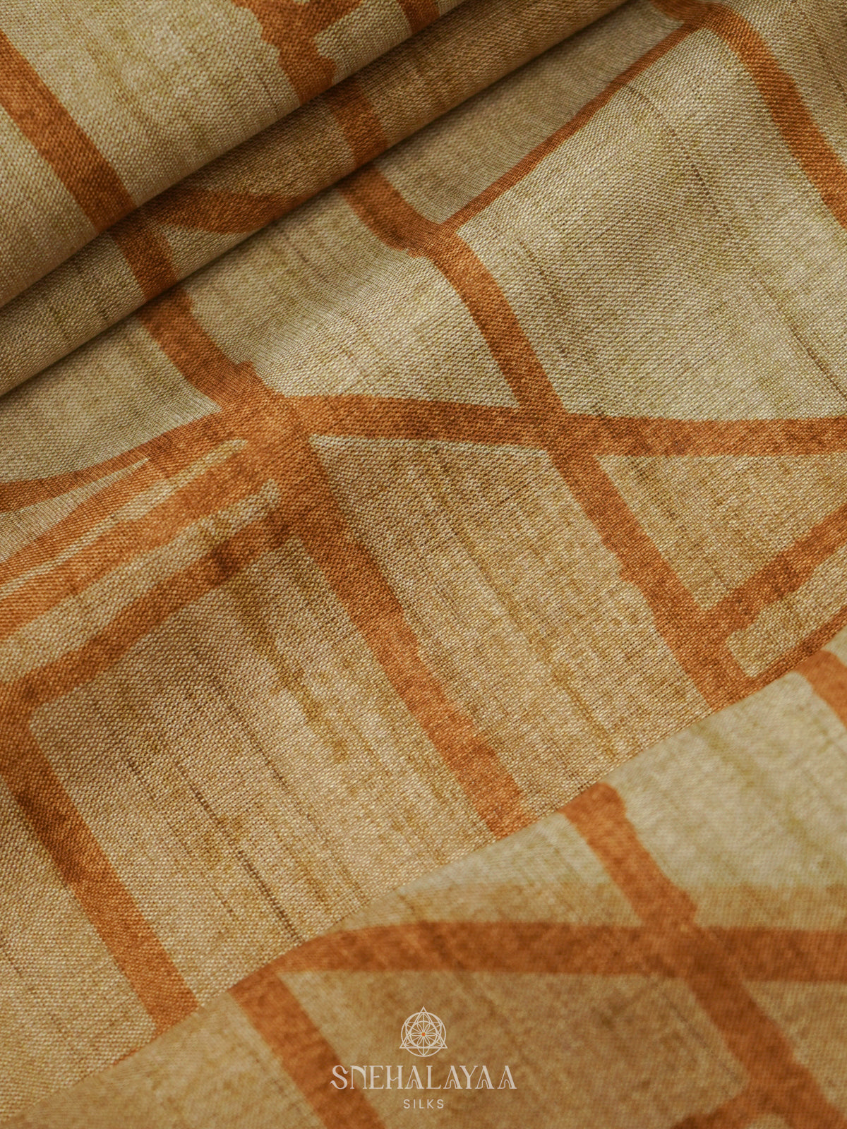 Sandal Tussar Saree