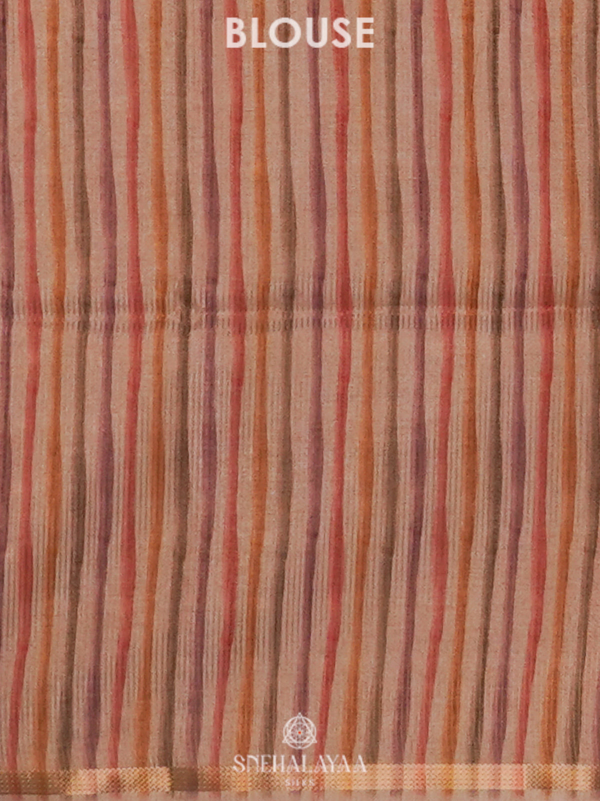 Beige Floral Tussar Saree