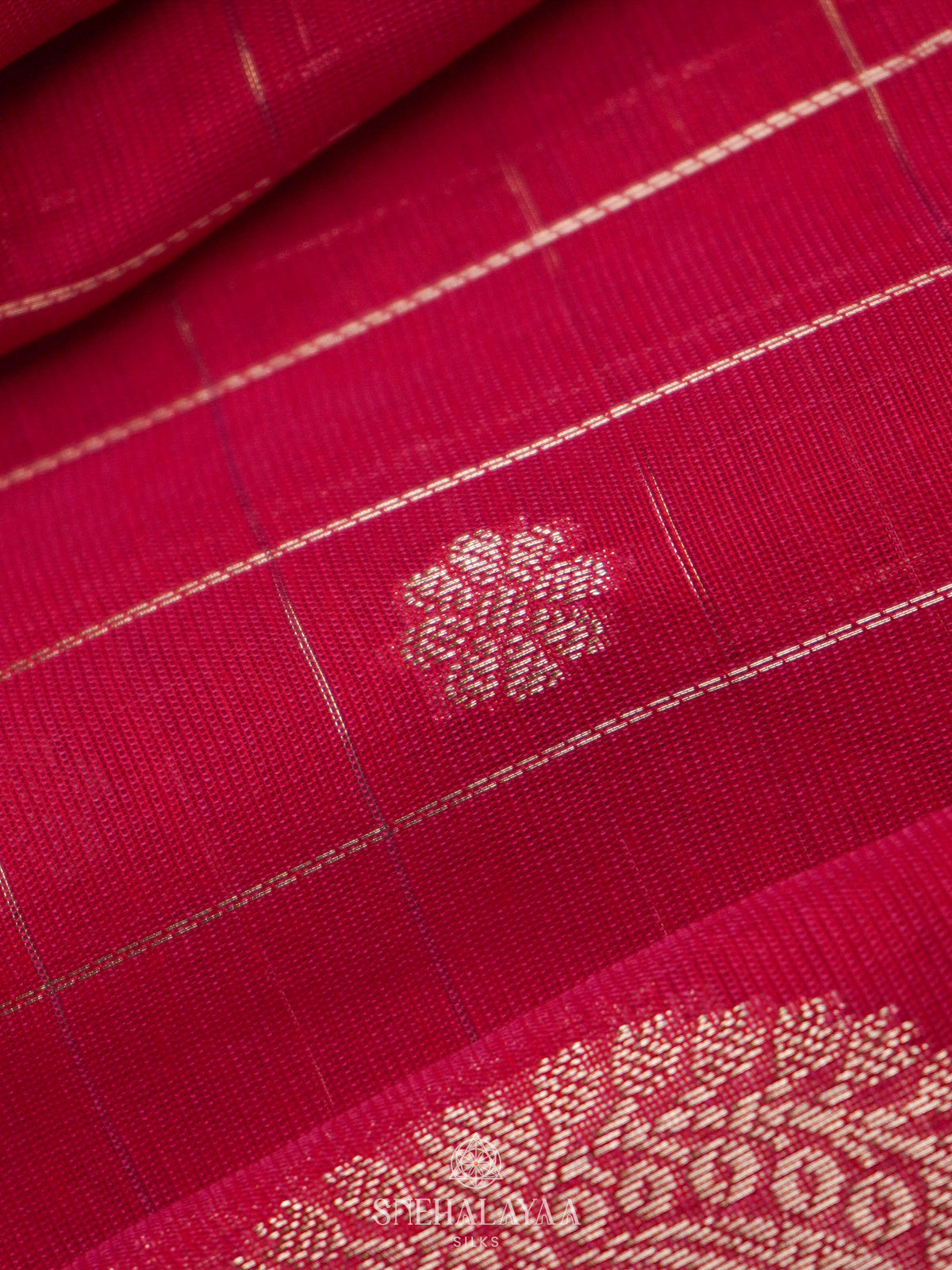 Pink Kota Cotton Saree