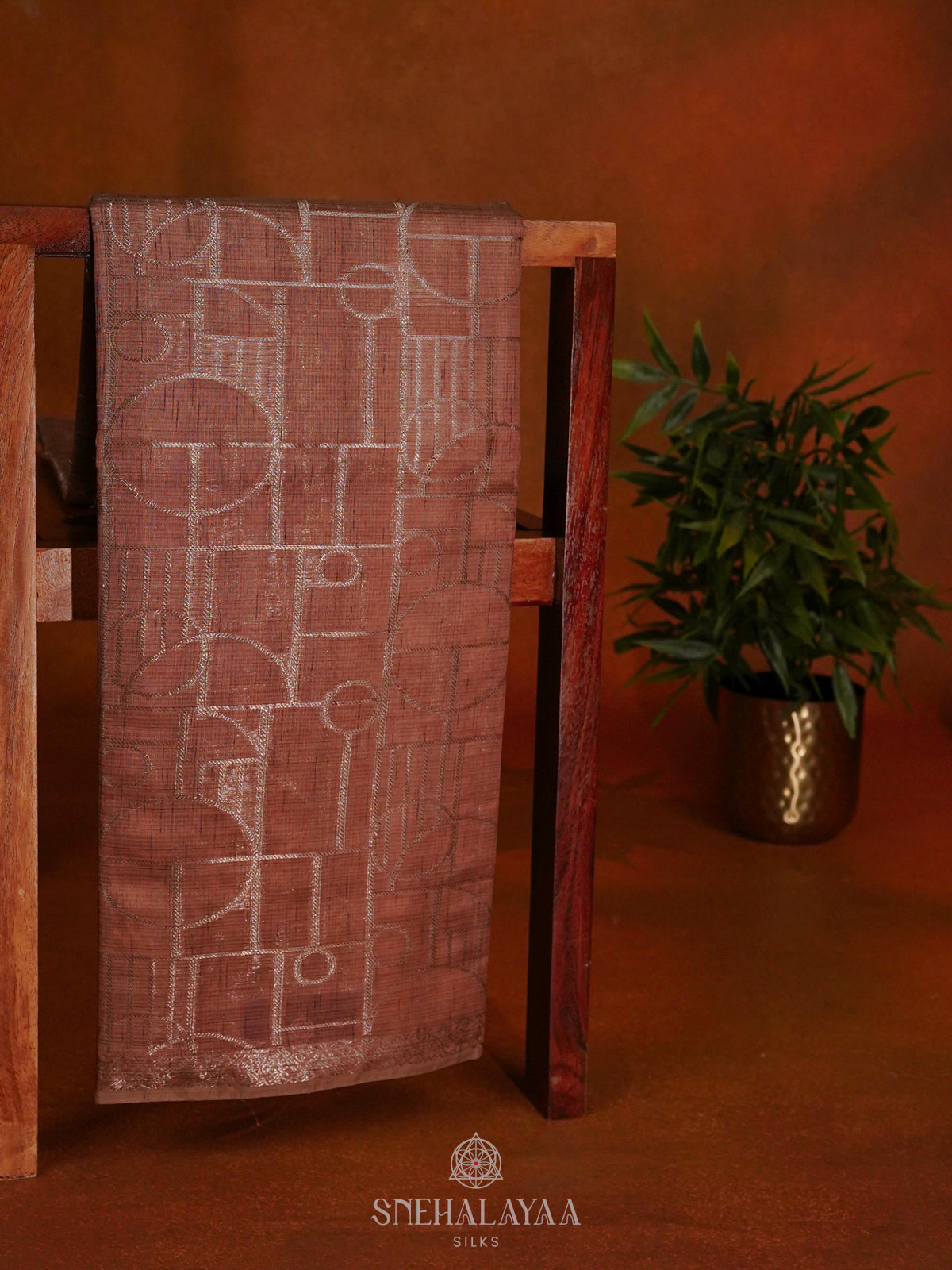 Brown Tussar Saree