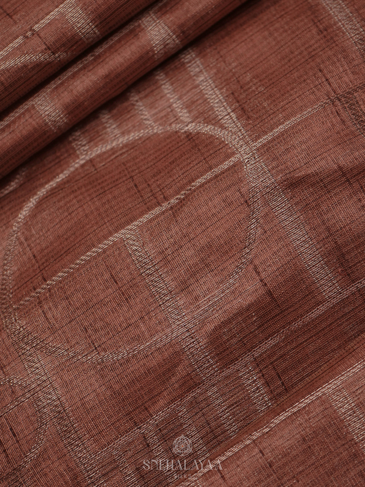 Brown Tussar Saree