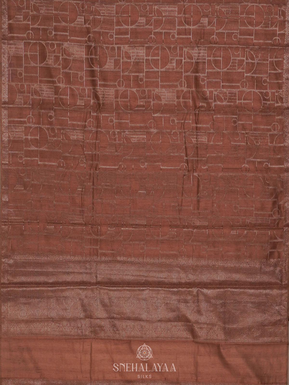 Brown Tussar Saree