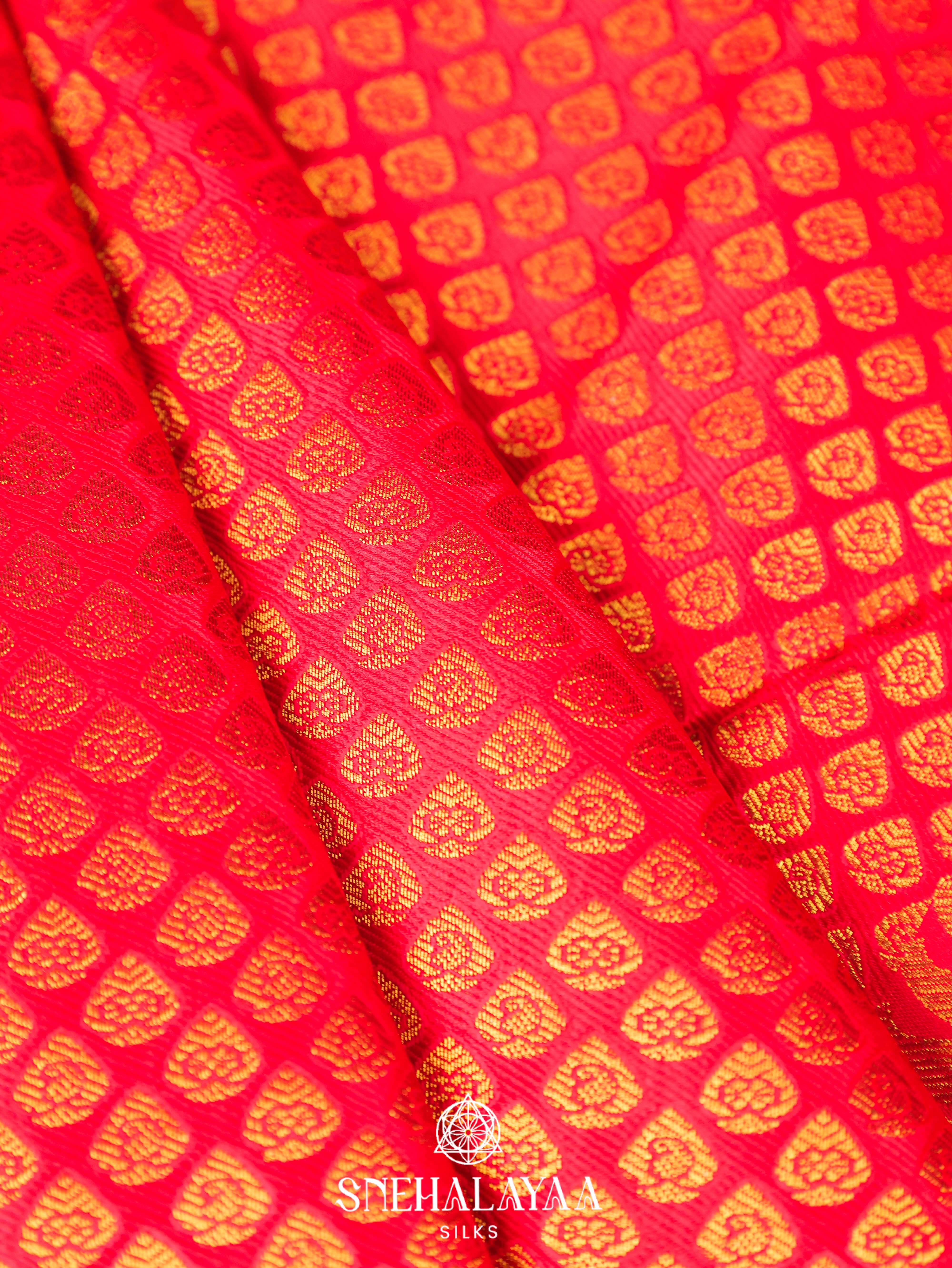 Red Art Silk Saree