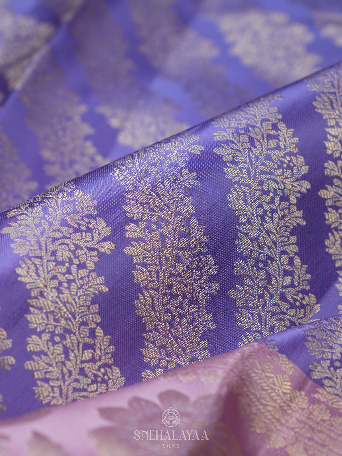 Lavender Kanjivaram Silk Saree