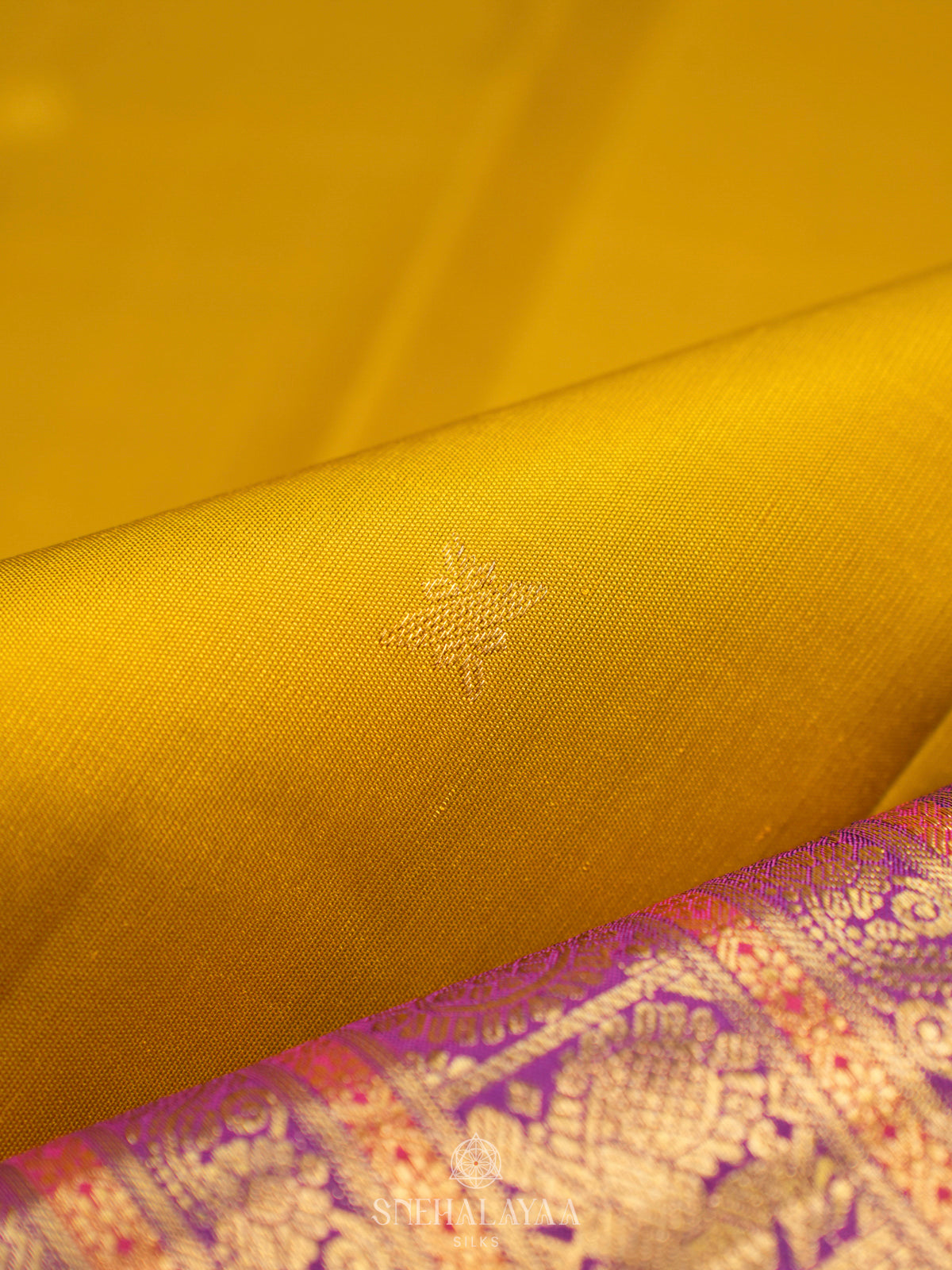Yellow Kanjivaram Silk Saree