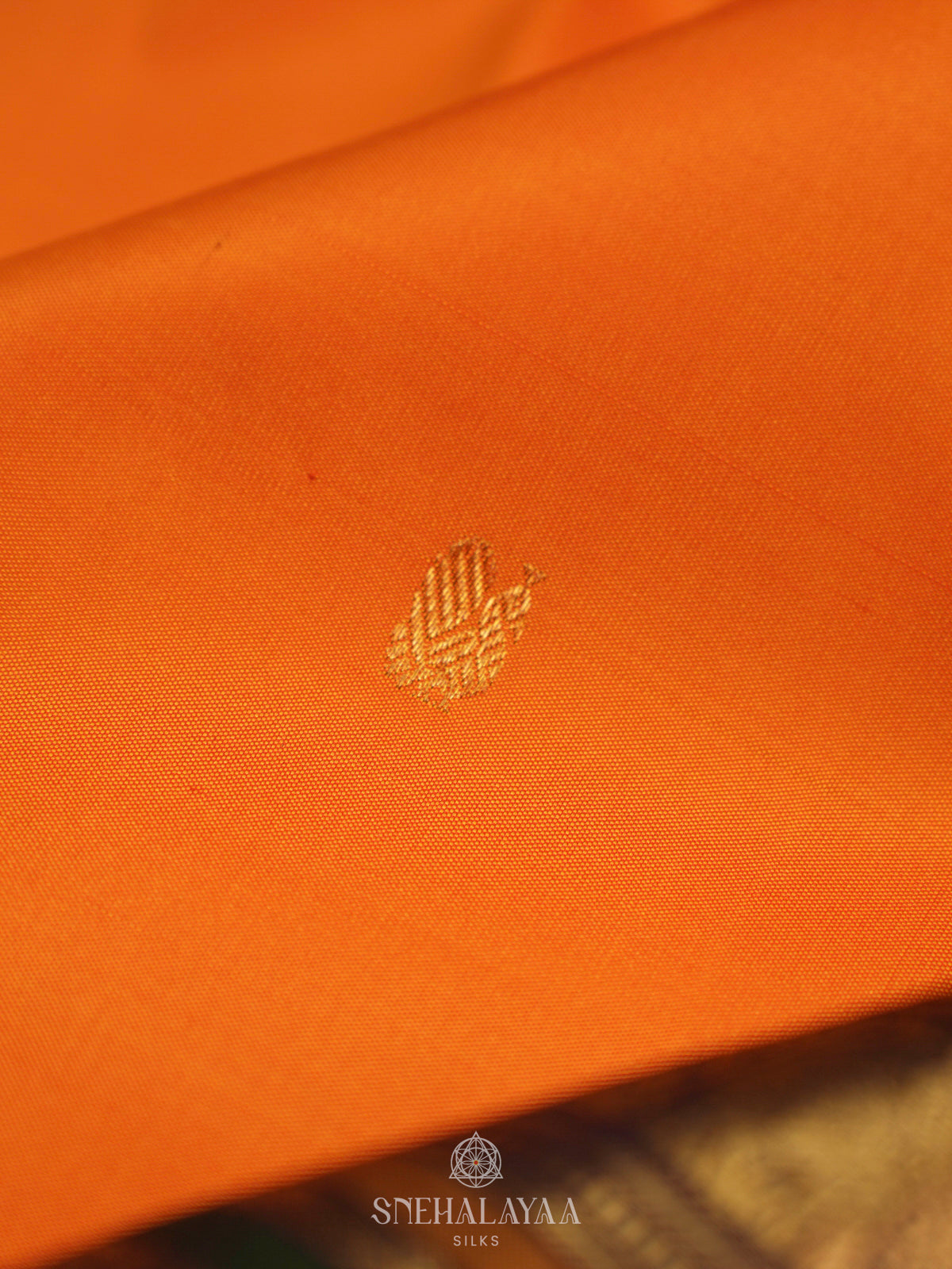 Orange Kanjivaram Silk Saree