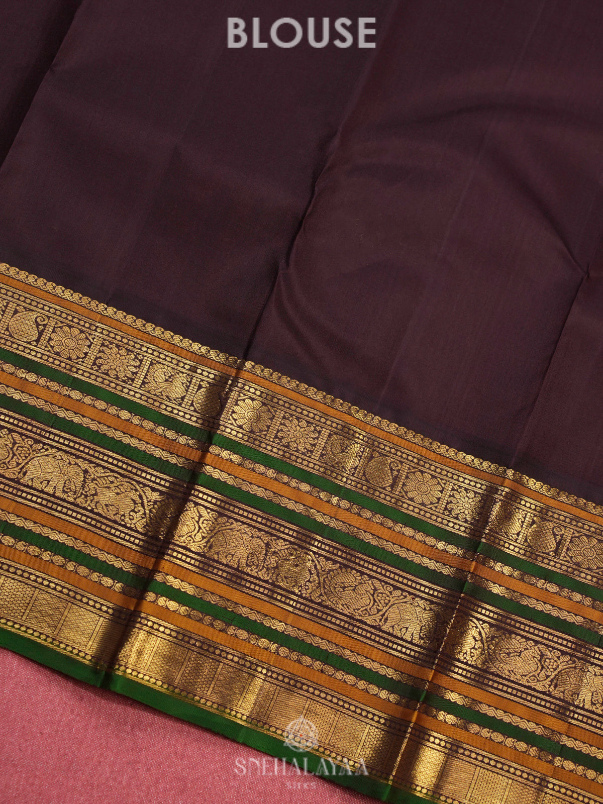 Orange Kanjivaram Silk Saree