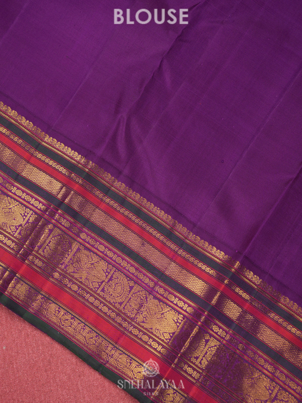 Orange Kanjivaram Silk Saree