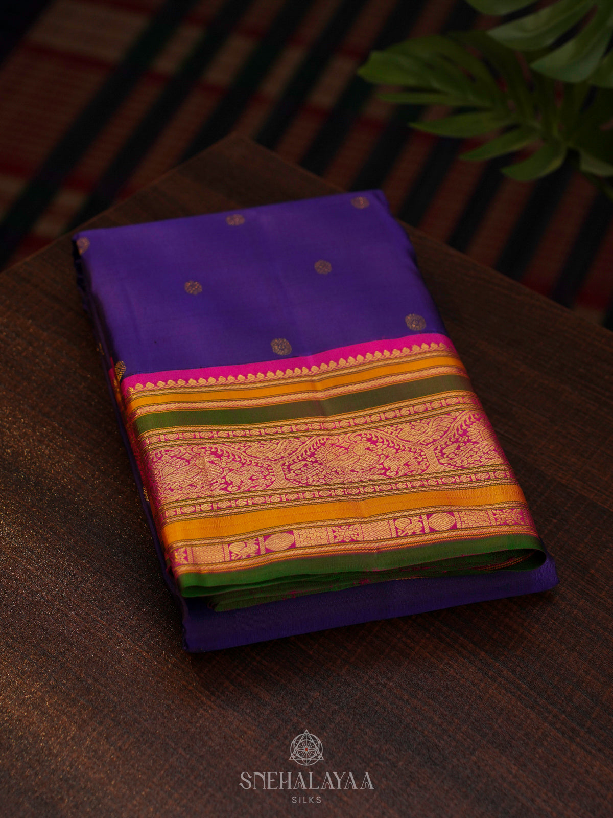 Blue Kanjivaram Silk Saree