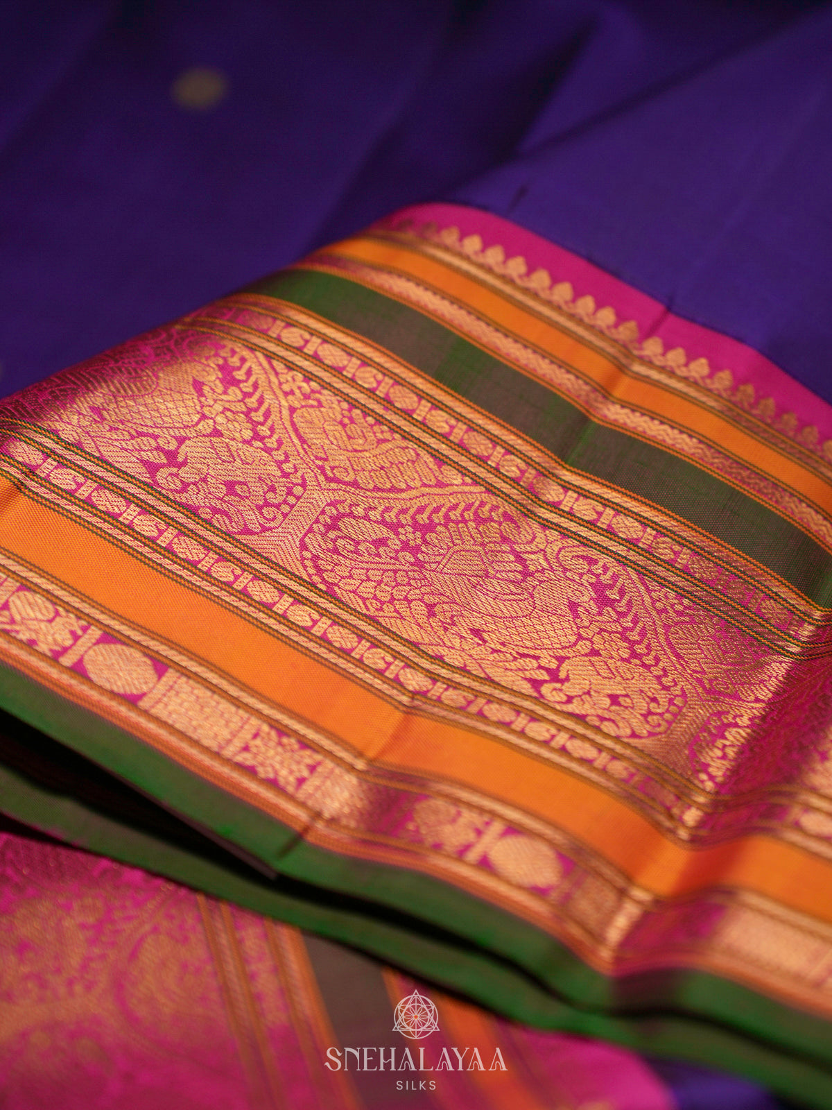 Blue Kanjivaram Silk Saree
