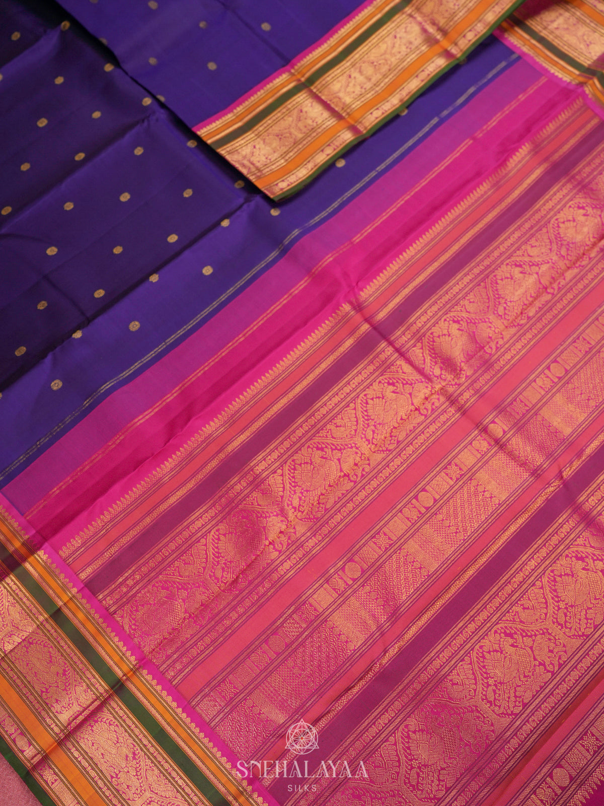 Blue Kanjivaram Silk Saree