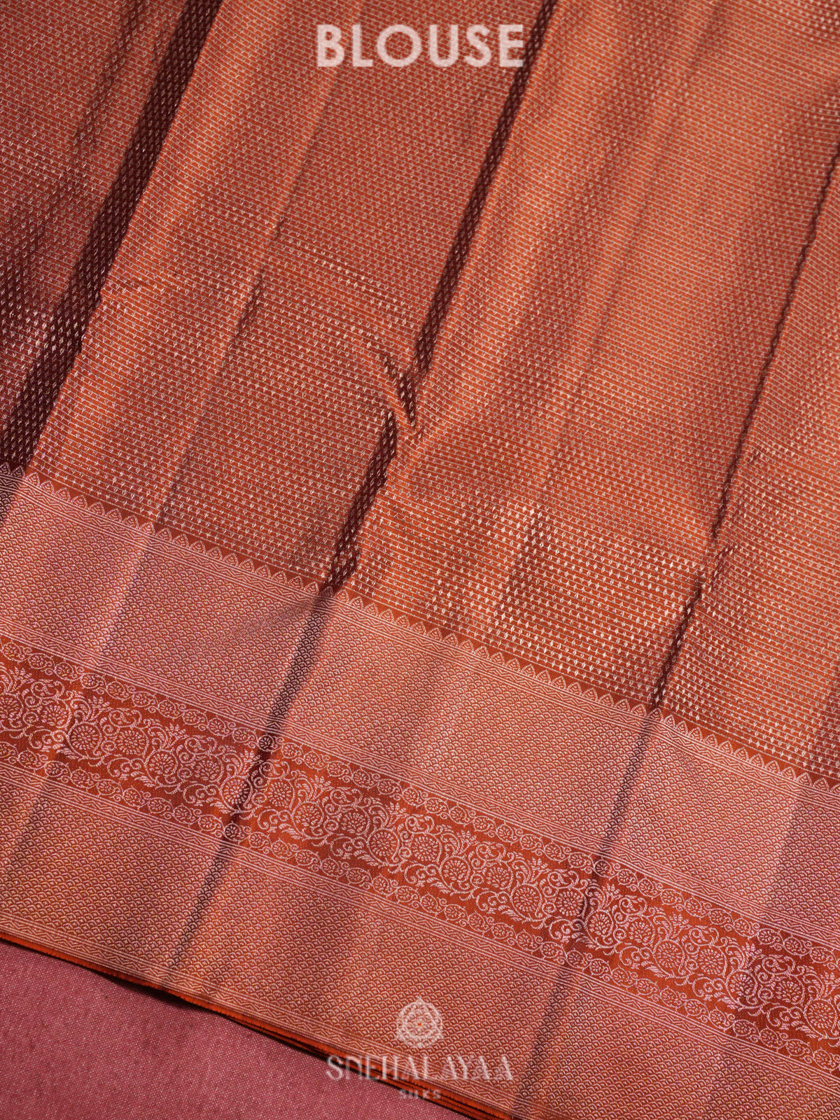 Orange Kanjivaram Silk Saree
