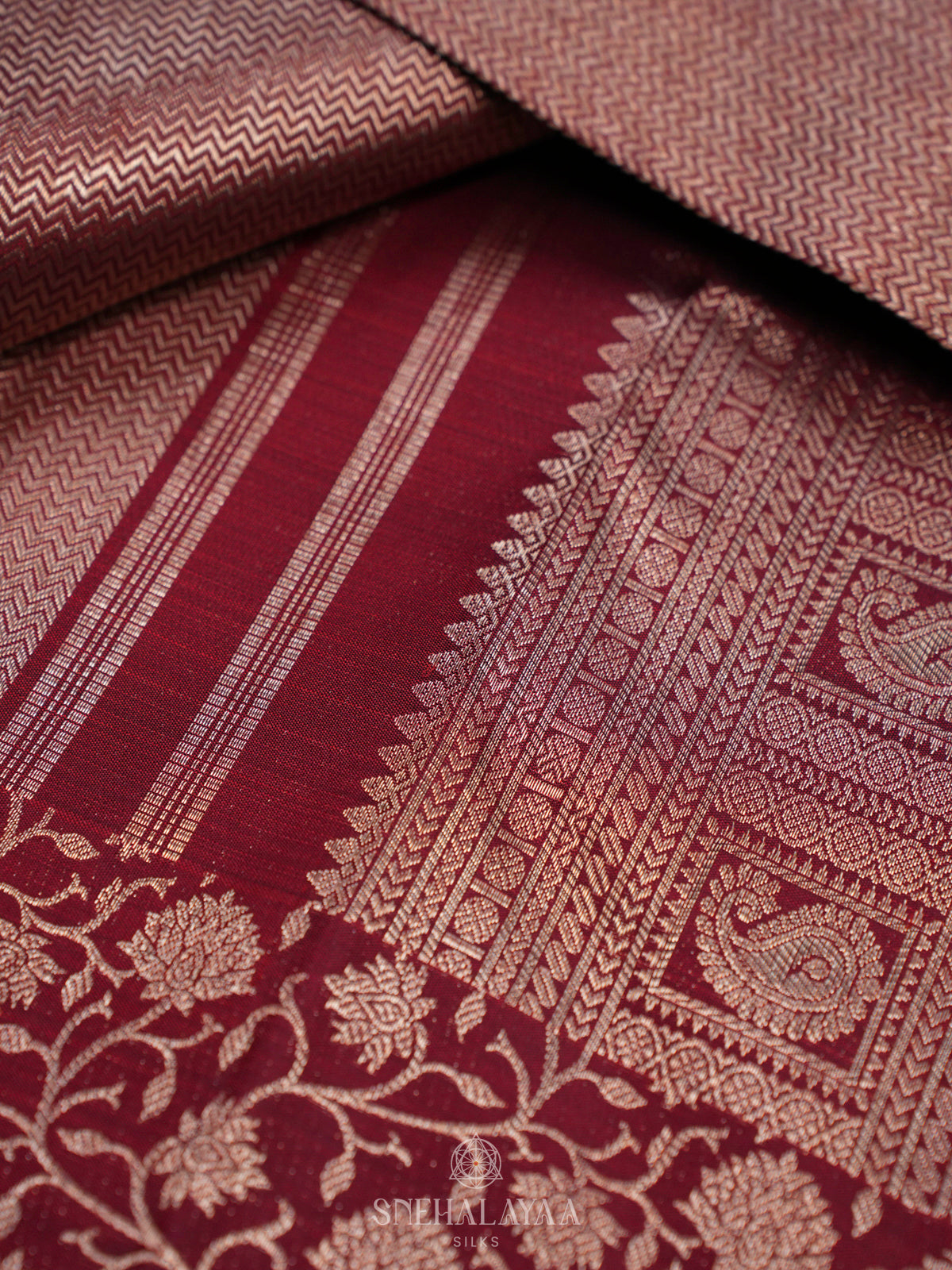Rose Pink Kanjivaram Silk Saree