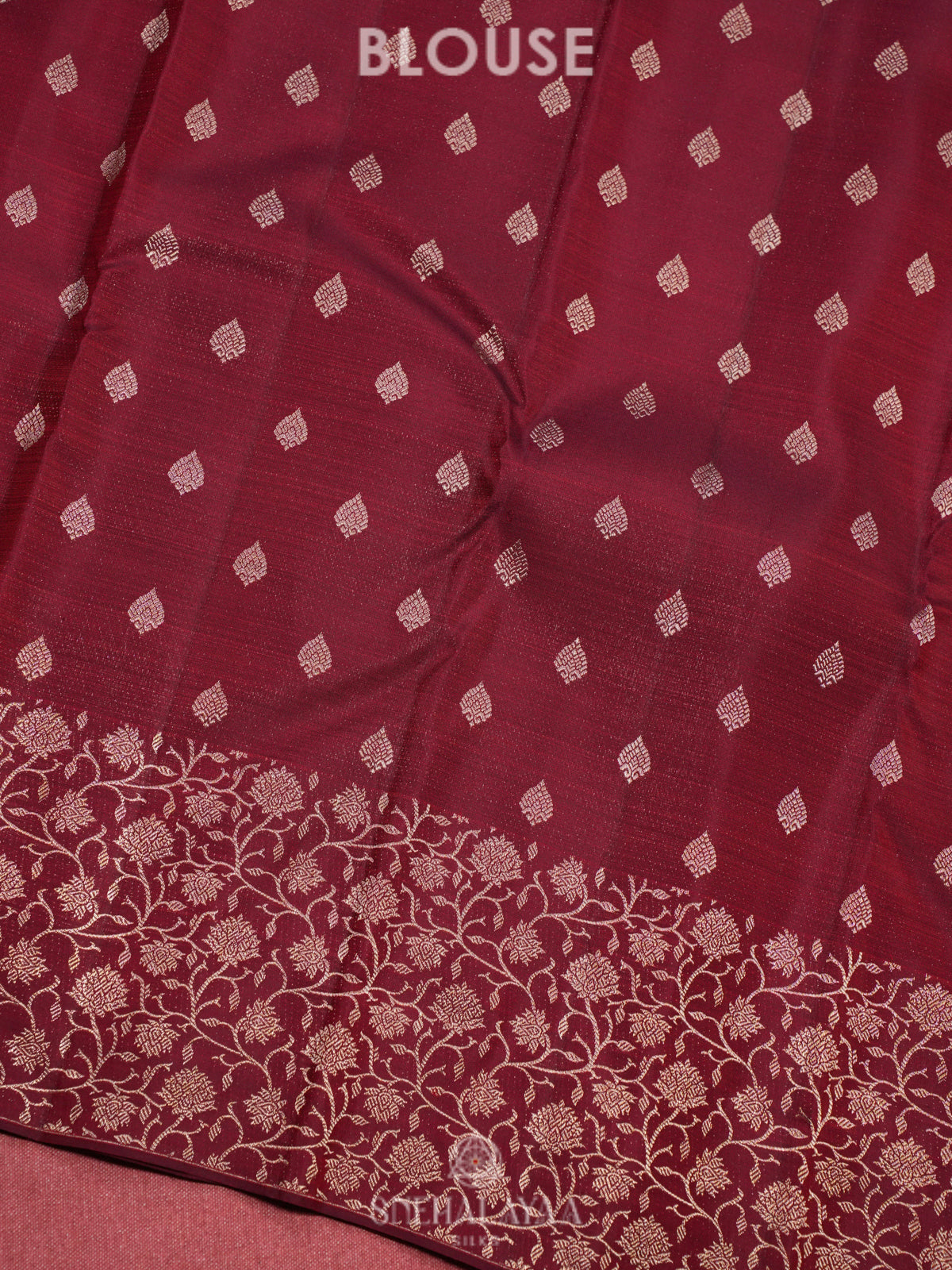 Rose Pink Kanjivaram Silk Saree