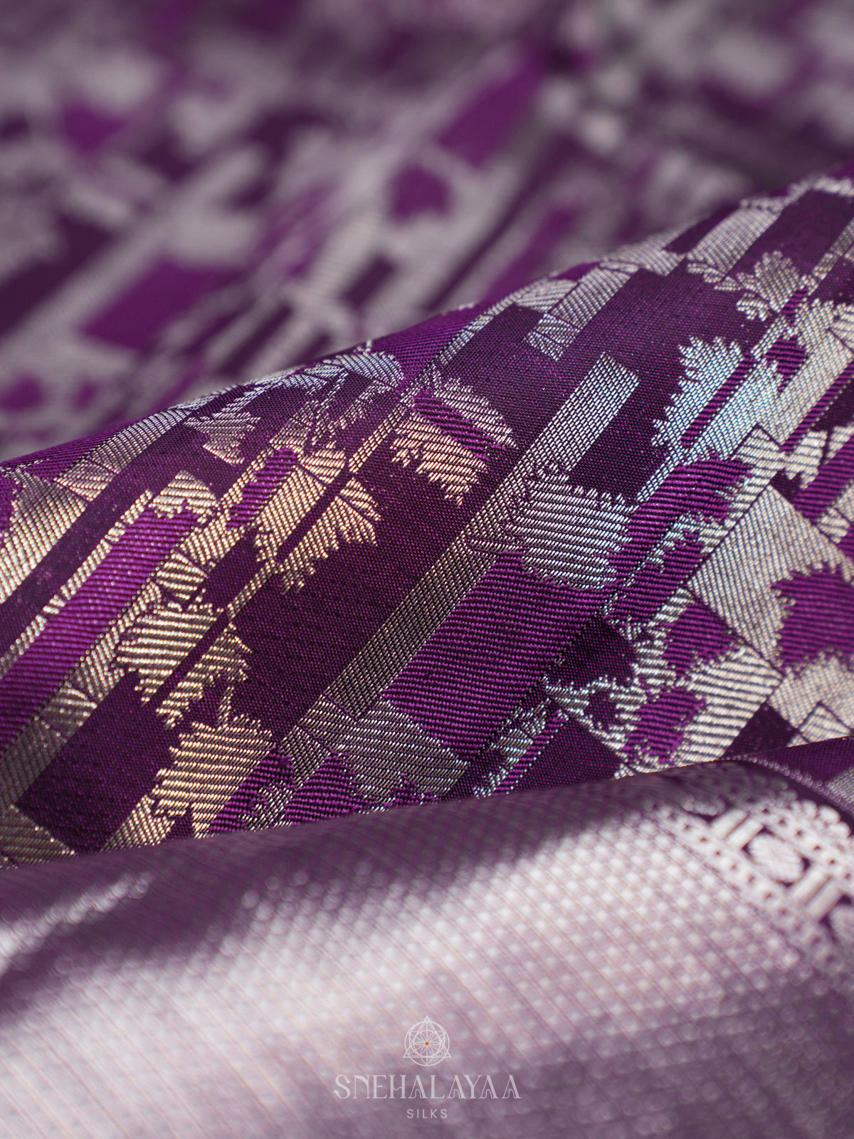 Purple Kanjivaram Silk Saree