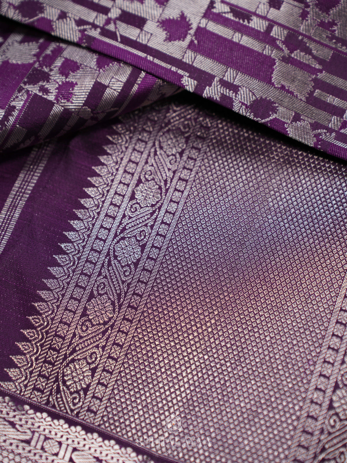 Purple Kanjivaram Silk Saree