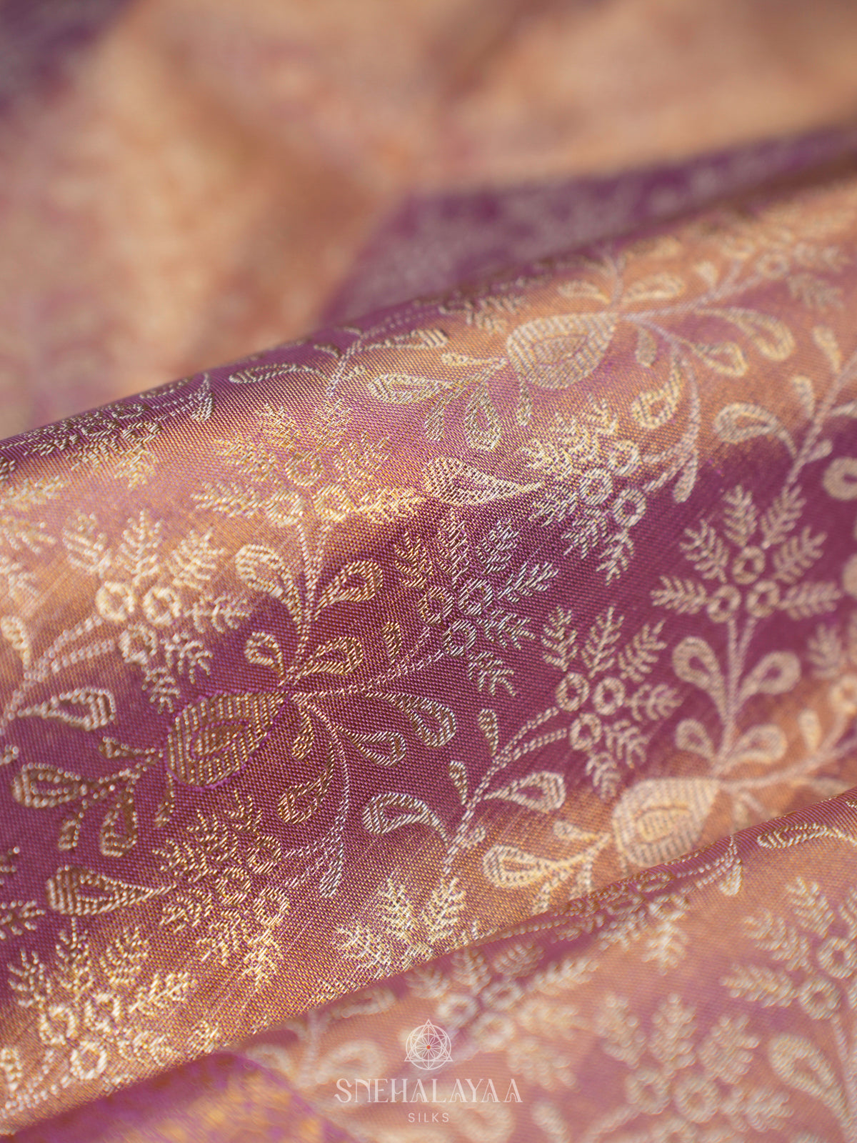 Mauve Pink Kanjivaram Silk Saree