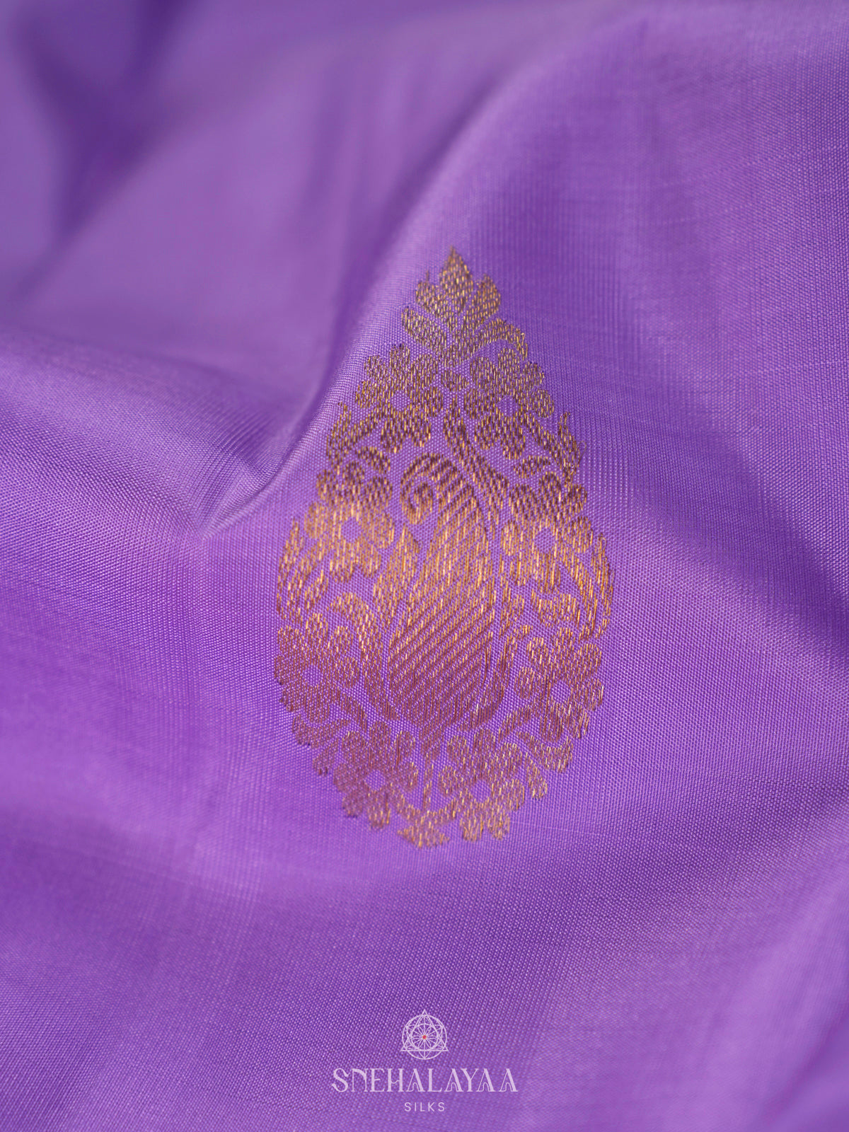 Lilac Kanjivaram Silk Saree