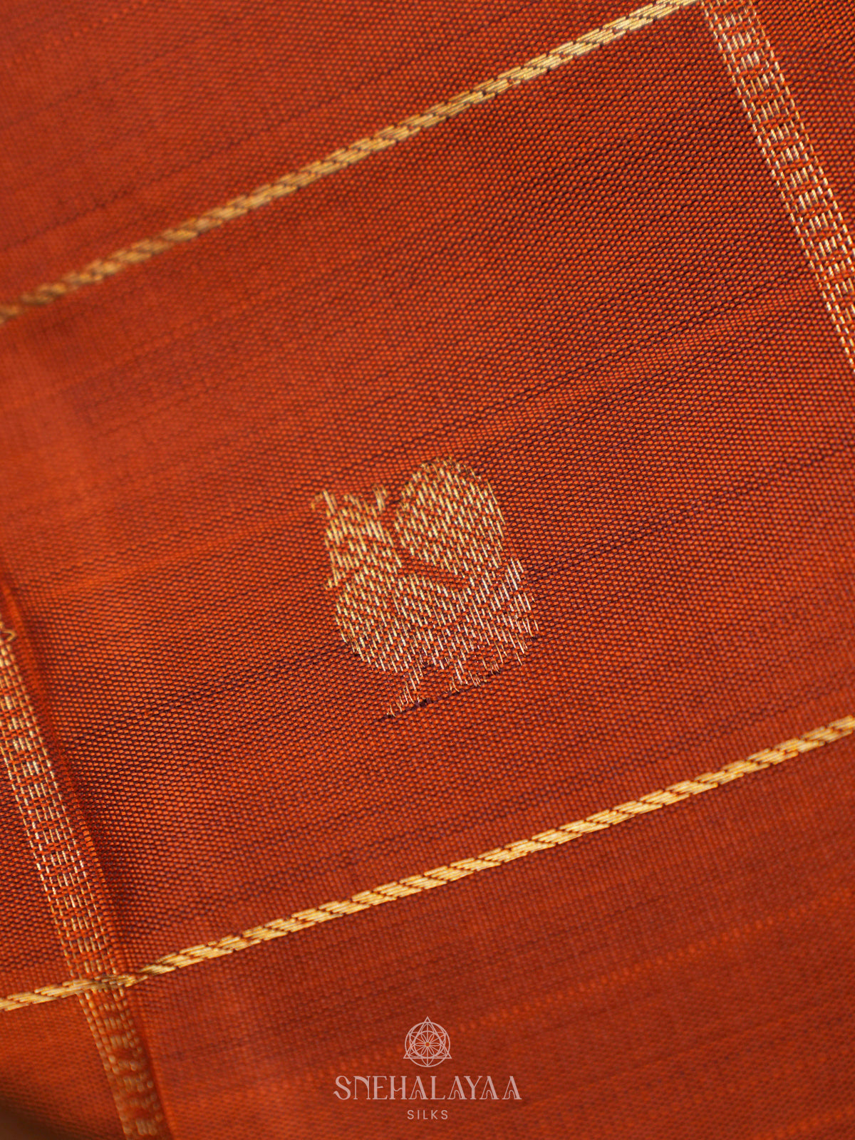 Orange Kanjivaram Silk Saree