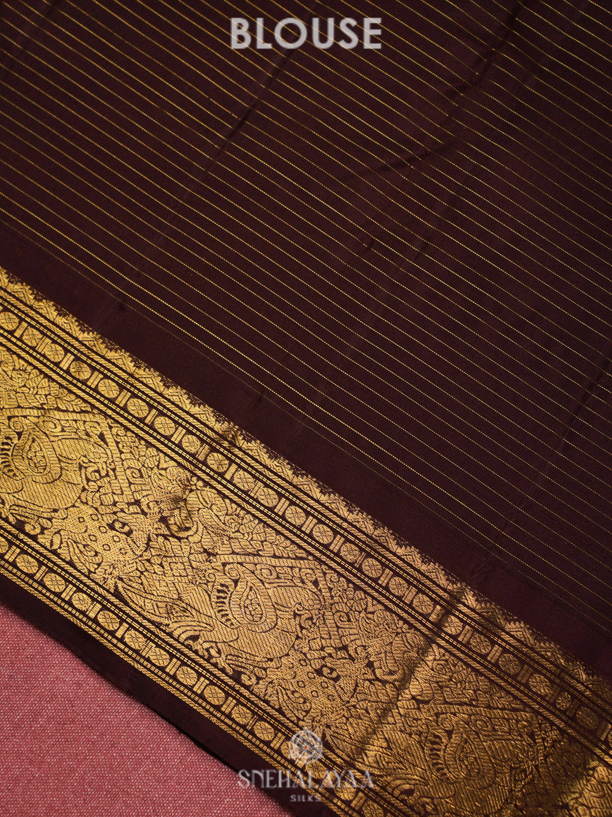 Orange Kanjivaram Silk Saree
