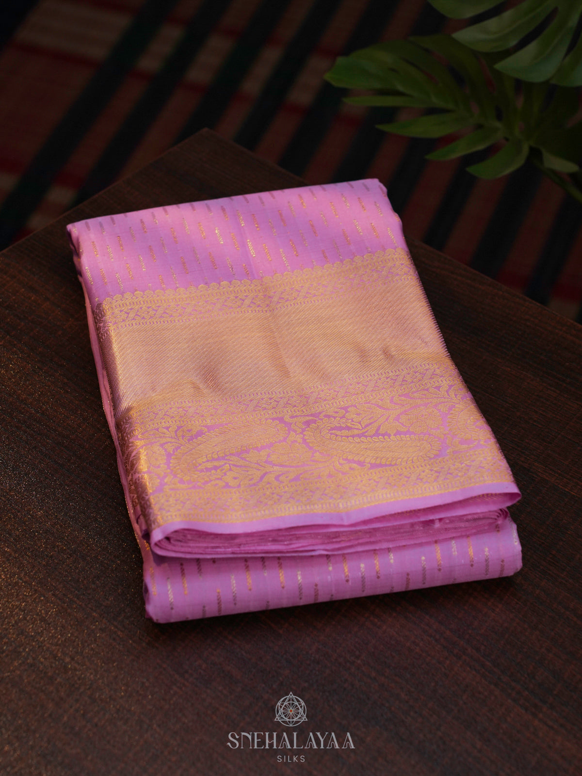 Lavender Kanjivaram Silk Saree