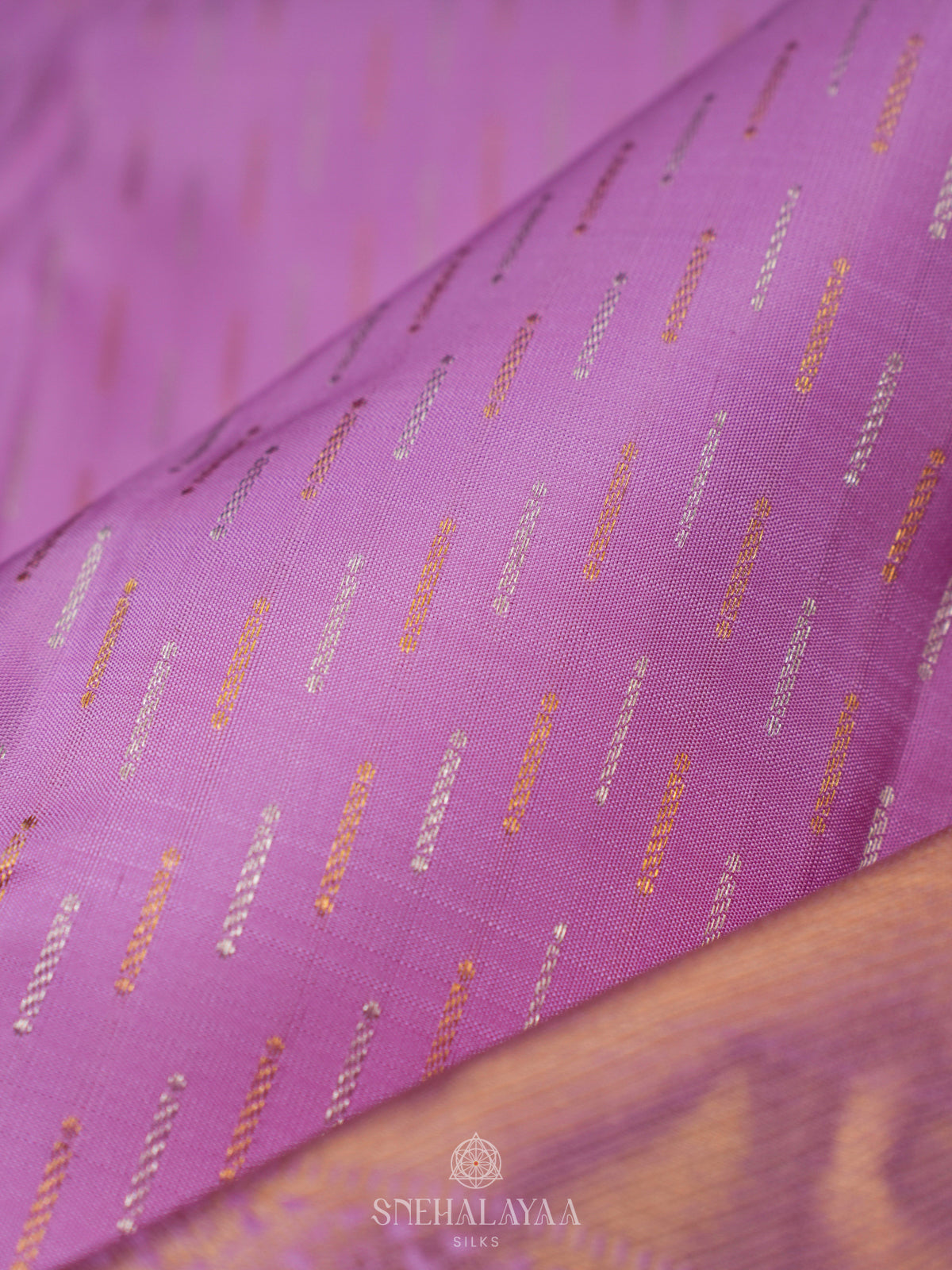 Lavender Kanjivaram Silk Saree