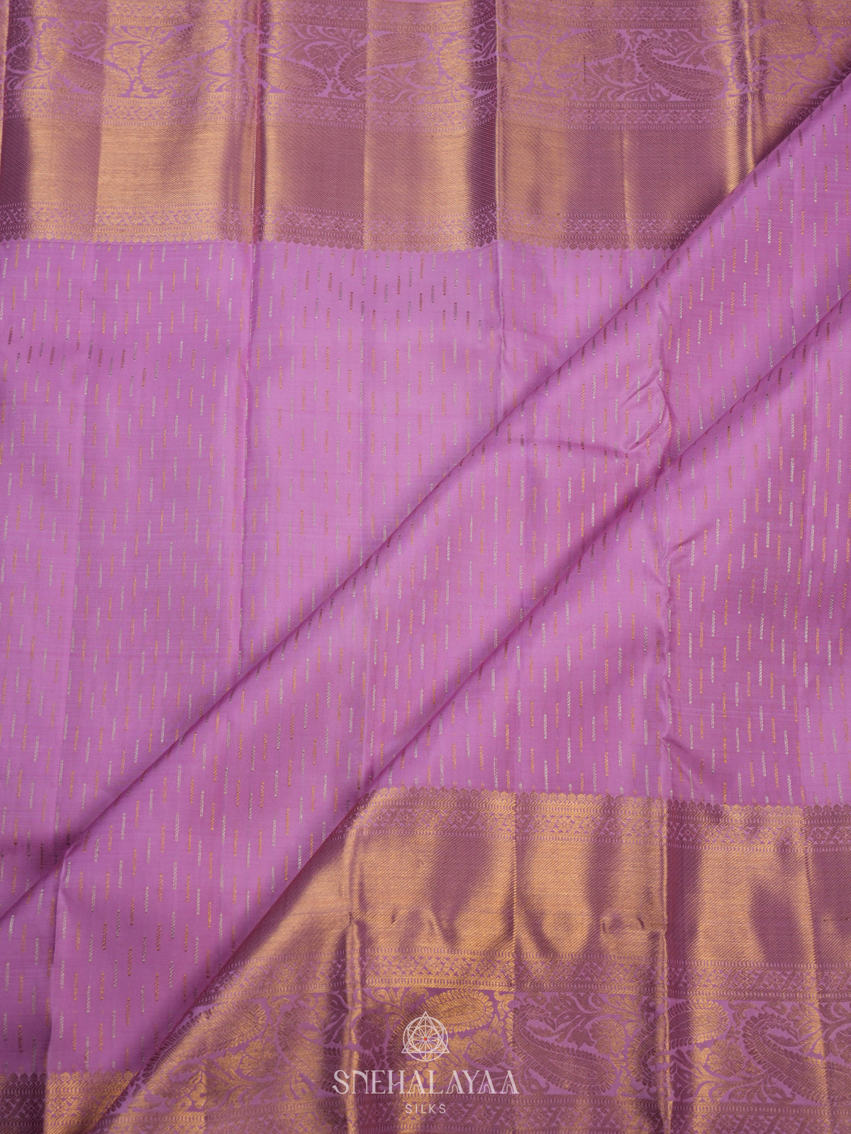 Lavender Kanjivaram Silk Saree